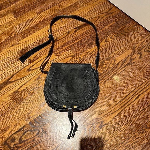 Chloe CHLOÉ SMALL MARCIE BLACK SHOULDER BAG GENUINE CALFSKIN Size ONE SIZE - 1 Thumbnail