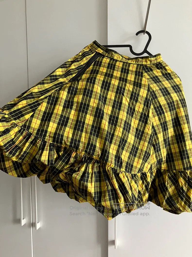 Comme des Garcons Comme Des Garcons size S Yellow plaid puffy skirt Size 23" - 9 Thumbnail