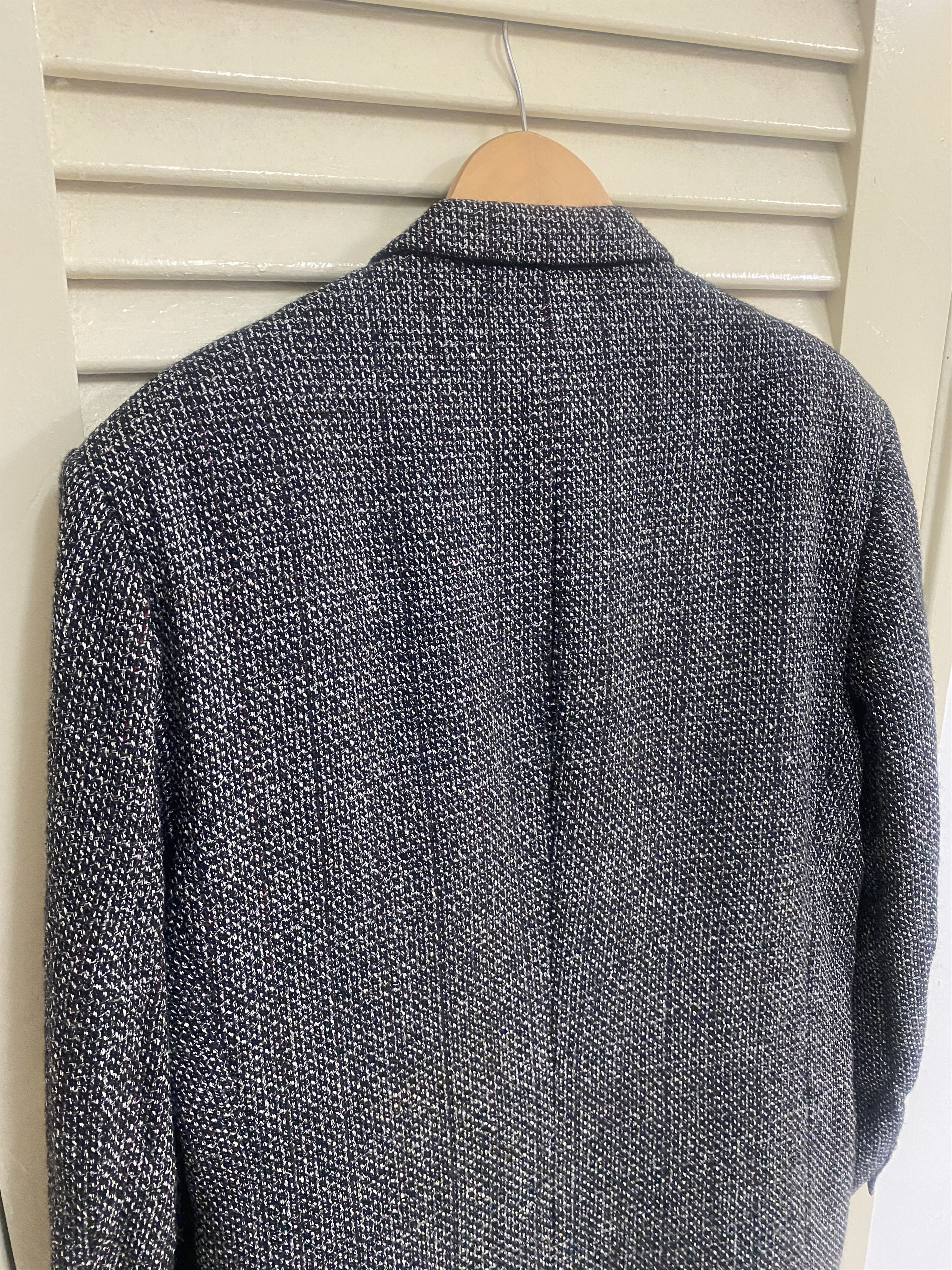 Dior Christian Dior Tweed Herringbone Wool Blazer Size 44L - 6 Thumbnail