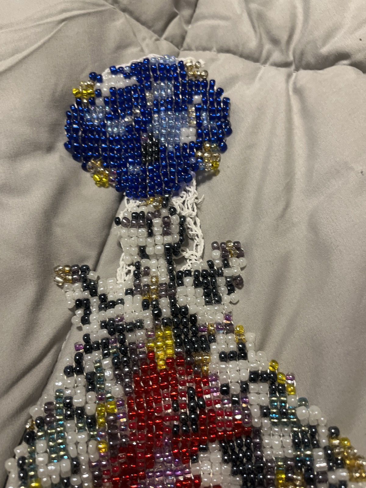 Vintage Yueqi Wi netted beaded bag. Authentic. Rare. Size ONE SIZE - 2 Thumbnail