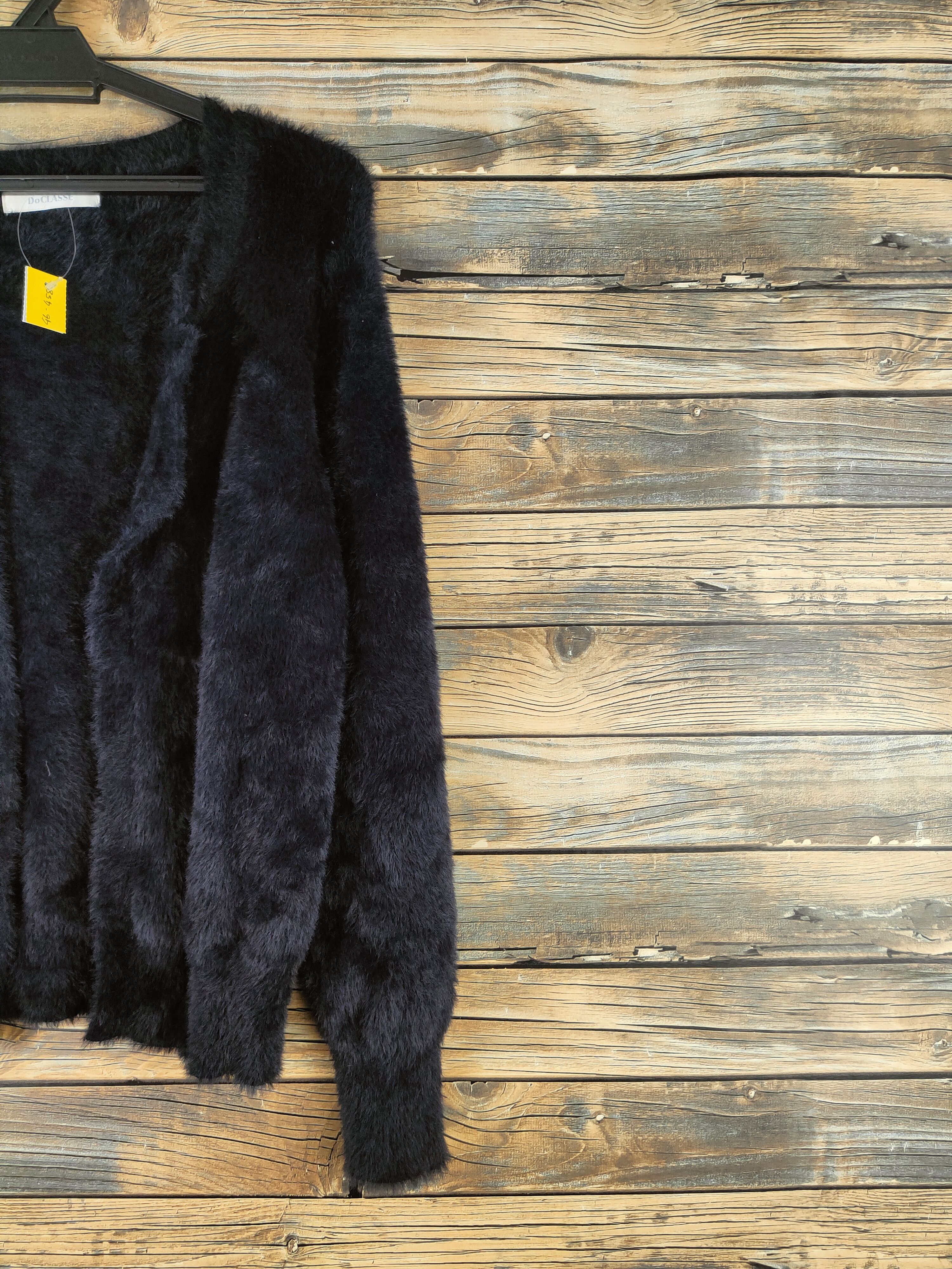 Vintage DL Do Classe Navy Fur Mohair Knitwear Cardigans #46-458 Size M / US 6-8 / IT 42-44 - 5 Thumbnail