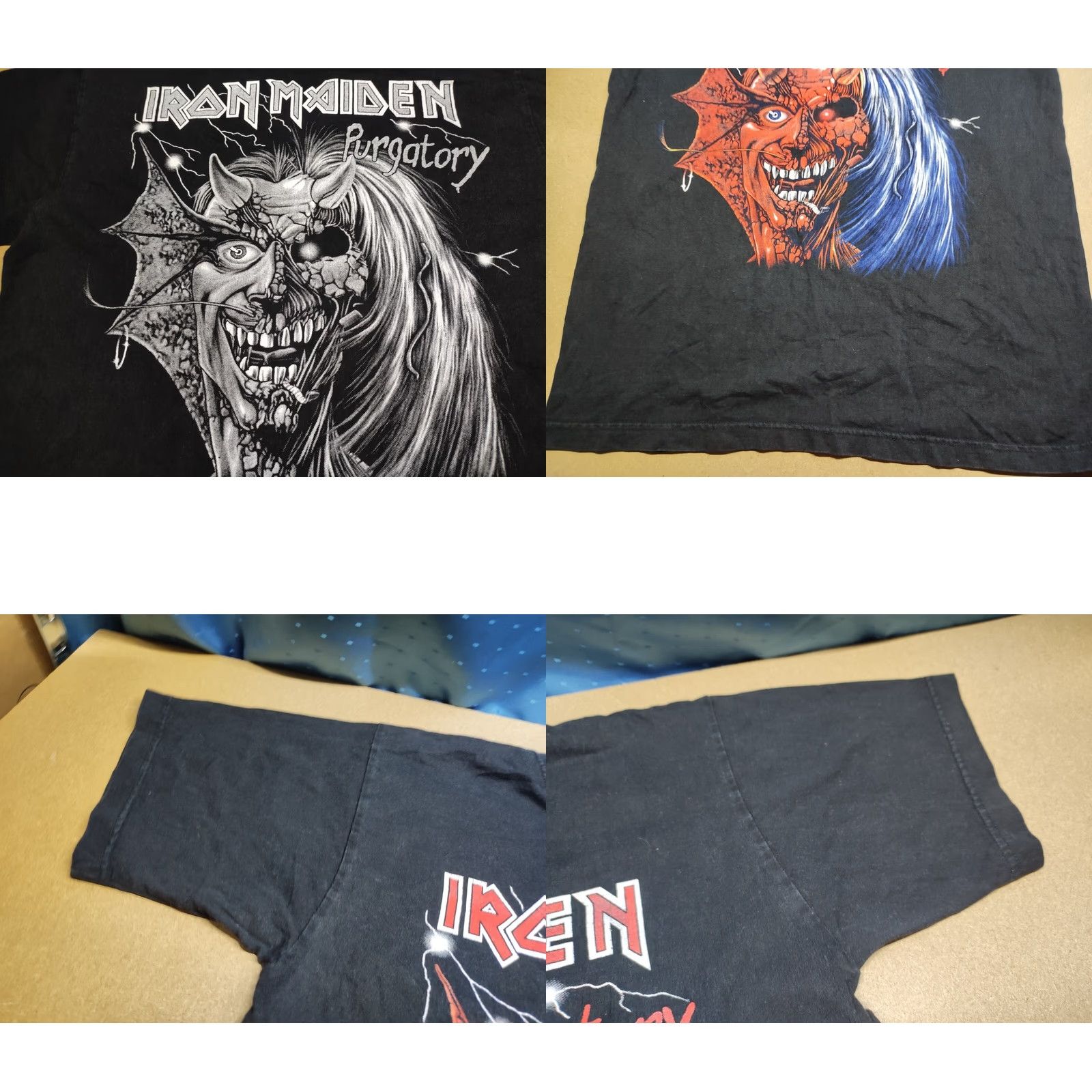 Vintage Iron Meiden Purgatory T-Shirt Mens Size L Music Metal Band Vintage Reo Rock Size US L / EU 52-54 / 3 - 8 Thumbnail