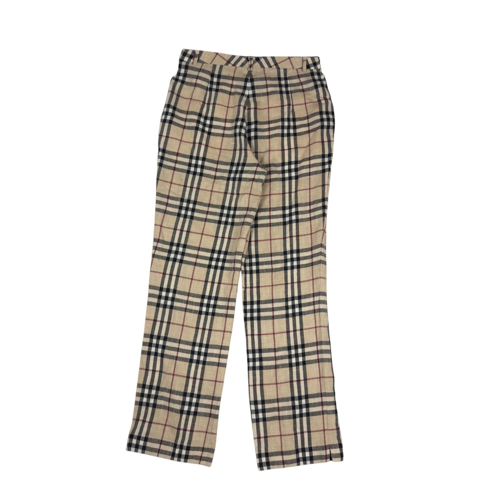 Burberry × Vintage Burberry London Beige Nova check Dress Pant 4 Size 27" / US 4 / IT 40 - 6 Thumbnail