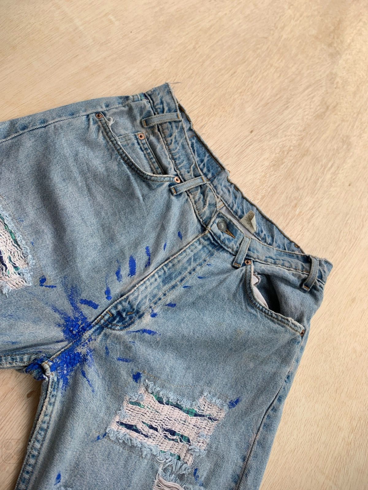 Japanese Brand × Levi's Vintage Clothing × Vintage Vintage Levis Orange Tab Distressed Denim Jeans Size US 34 / EU 50 - 6 Thumbnail