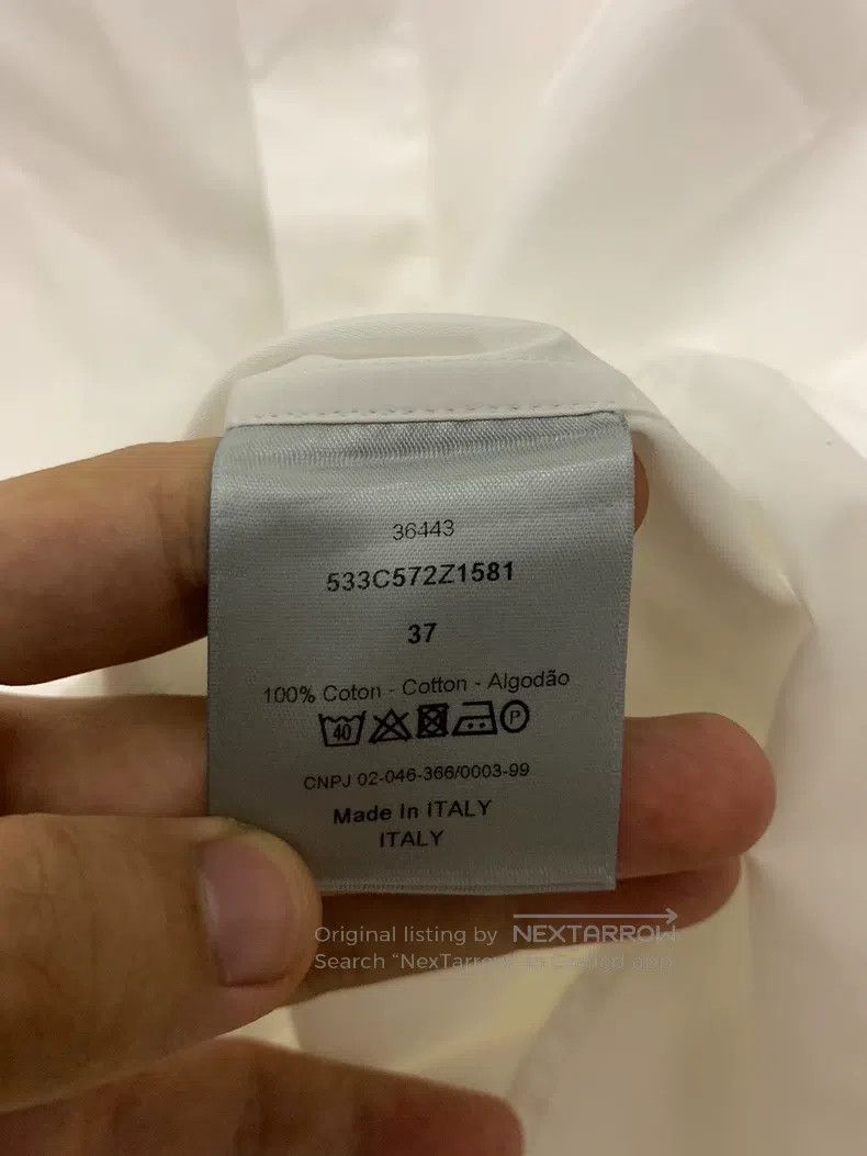 Dior Dior size 37 White French Collar Shirt Size US S / EU 44-46 / 1 - 4 Thumbnail