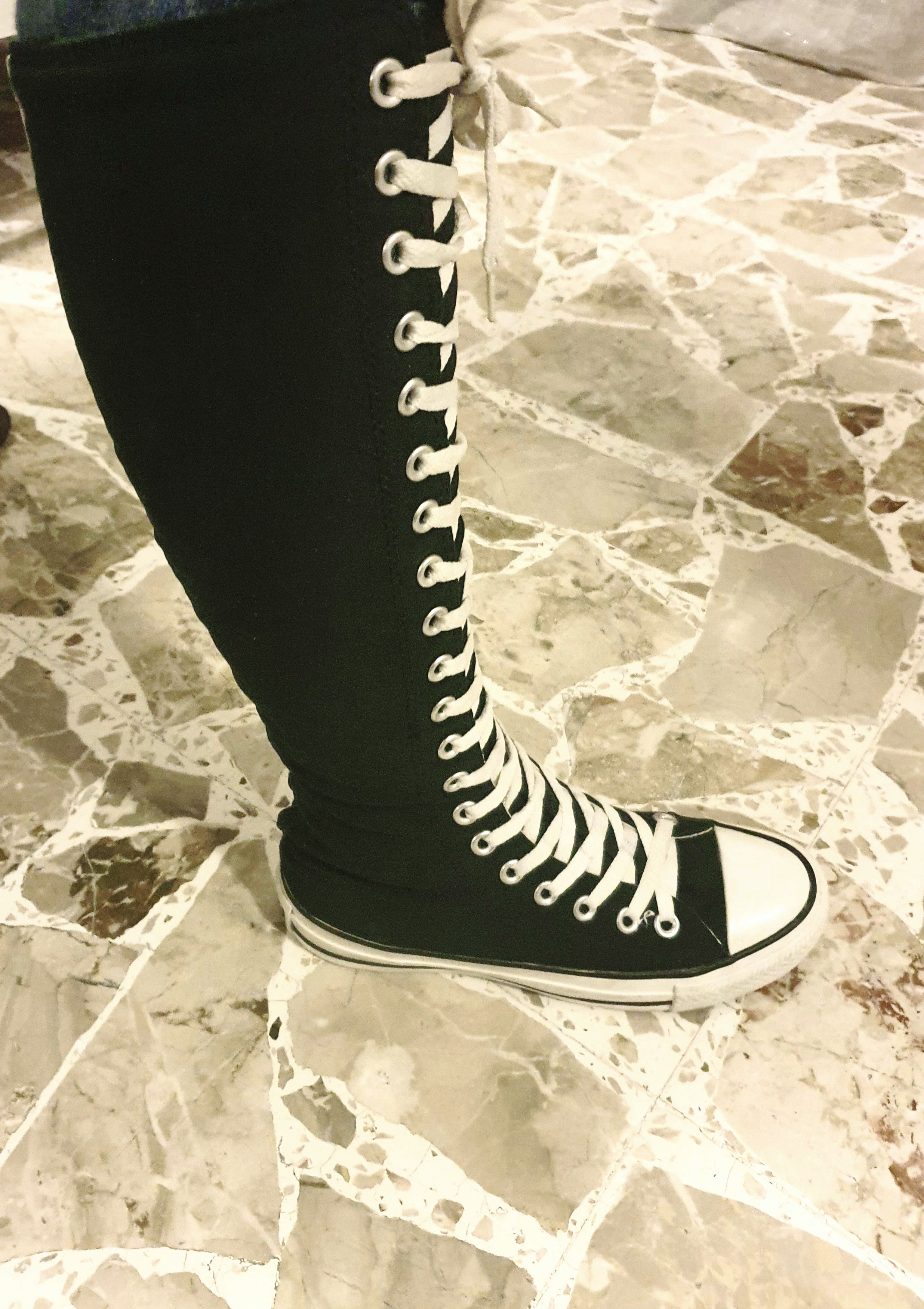 Converse Converse Chuck Taylor All-Star Black Knee High size m:7 w:9 |  Grailed