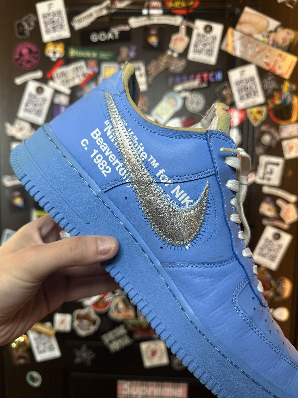 Nike × Off-White NIKE X OFF-WHITE AIR FORCE 1 MCA Size US 9.5 / EU 42-43 - 17 Thumbnail