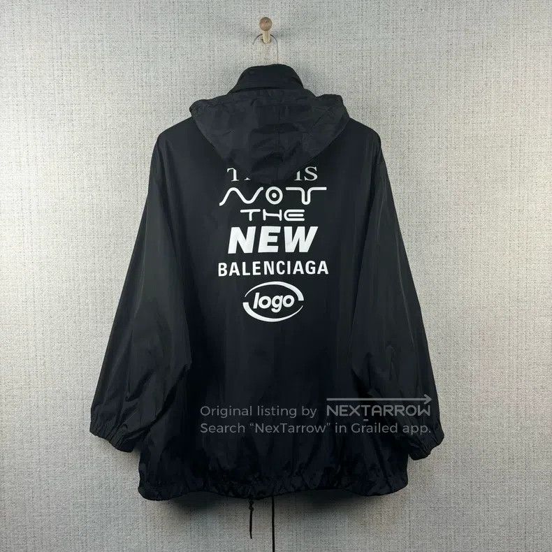 Balenciaga Balenciaga Letter Print Hooded Long Sleeve Jacket Coat Size US XXS / EU 40 - 3 Thumbnail