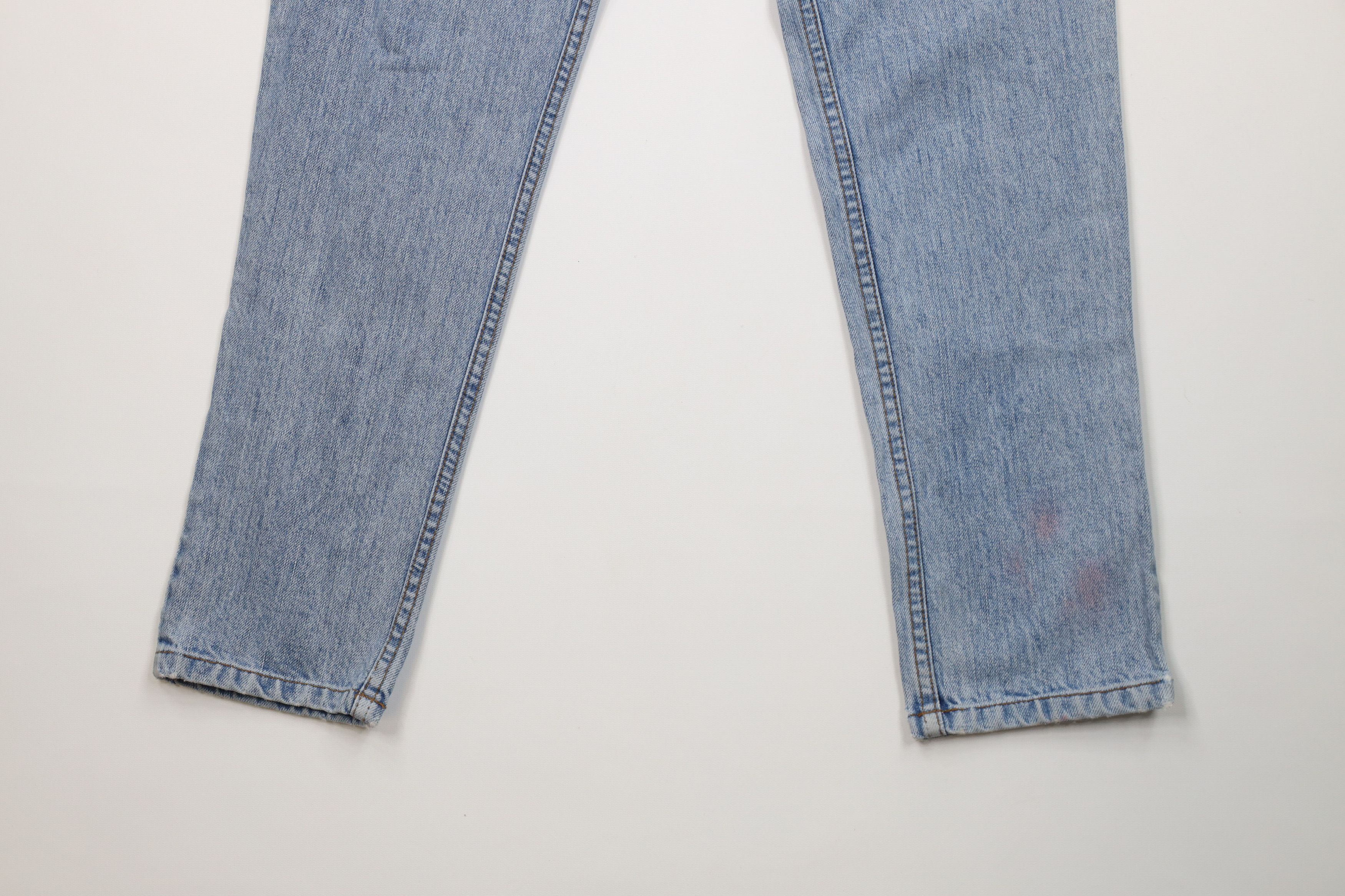 Guess Vintage 80s 90s Guess Tapered Leg Denim Jeans Blue USA Size 31" - 13 Thumbnail