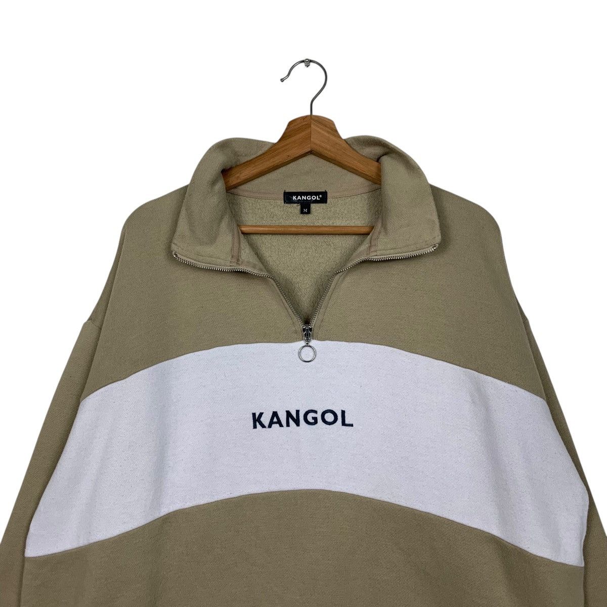 Kangol KANGOL Half Zip Colorblock Oversized Sweatshirt #1561-C70 Size US M / EU 48-50 / 2 - 10 Thumbnail