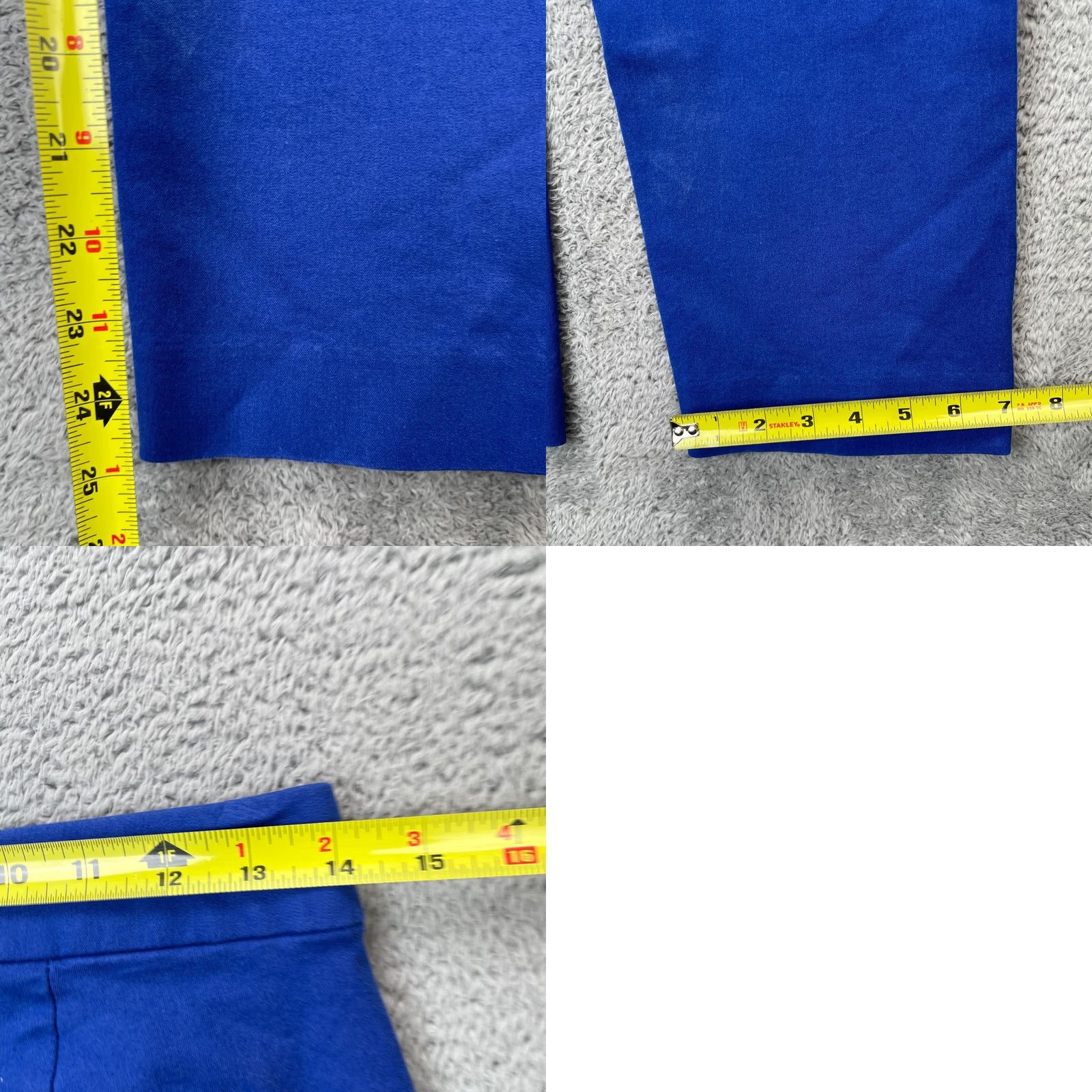 J.Crew J.CREW Pants Womens Kate Cropped Blue Cotton Stretch Straight Leg Formal Size 27" / US 4 / IT 40 - 8 Thumbnail