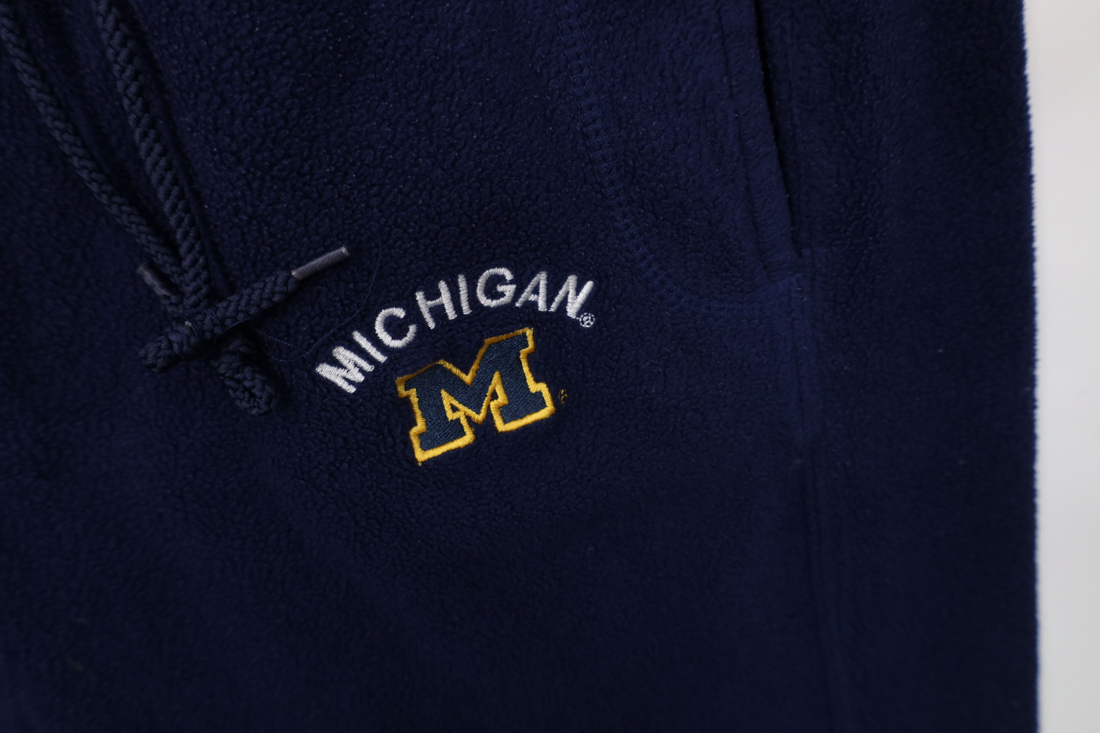 Vintage Vintage 90s Y2K University of Michigan Wide Leg Fleece Pants Size US 34 / EU 50 - 6 Thumbnail