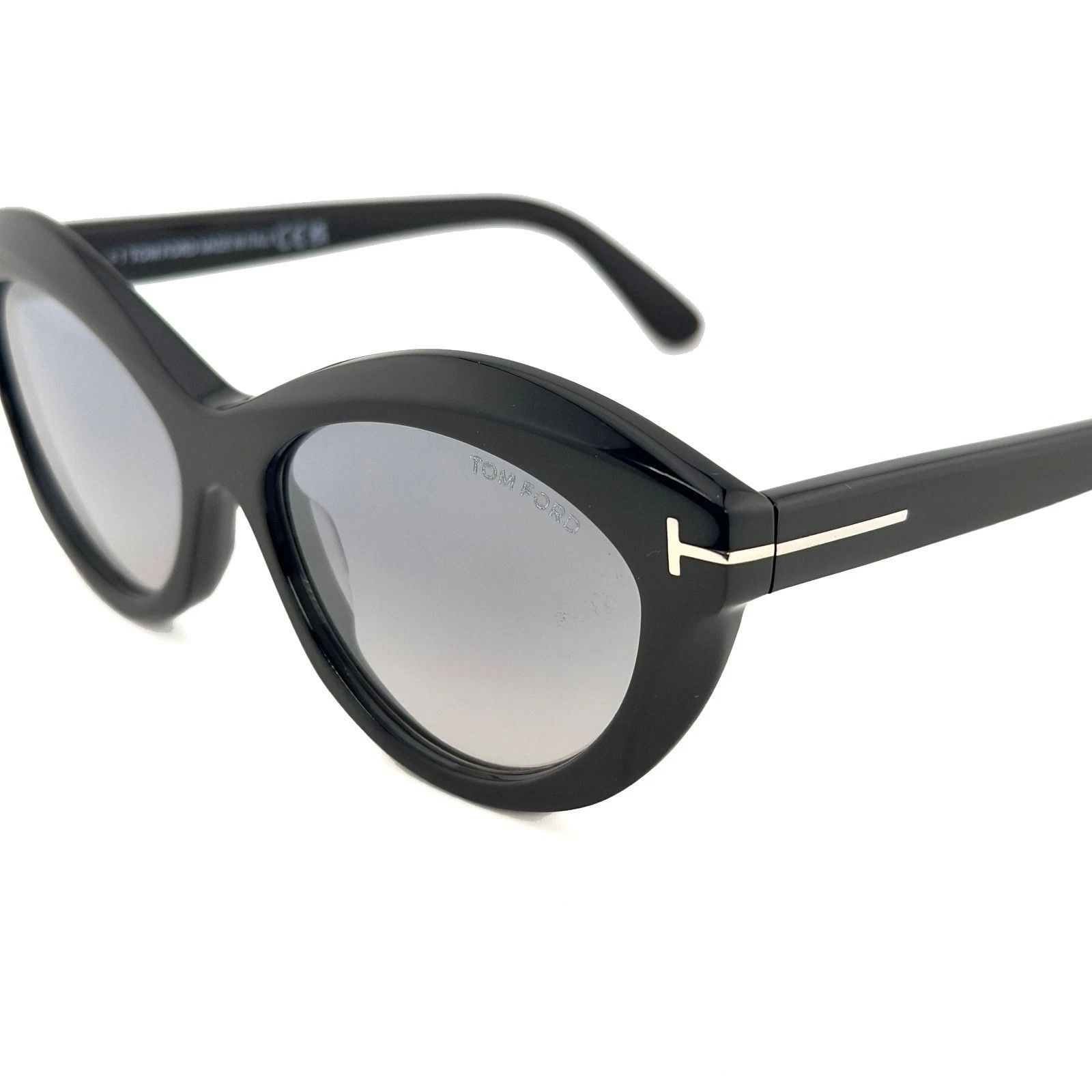 Tom Ford TOM FORD TONI FT1111 01C Shiny Modern Sunglass 1111 TF1111 Size ONE SIZE - 2 Thumbnail