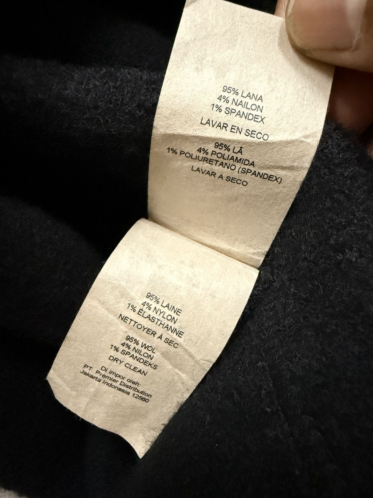 Armani Exchange × Designer Armani Exchange Destroy Dot Wool Cropped Open Colar Sweater Size M / US 6-8 / IT 42-44 - 9 Thumbnail