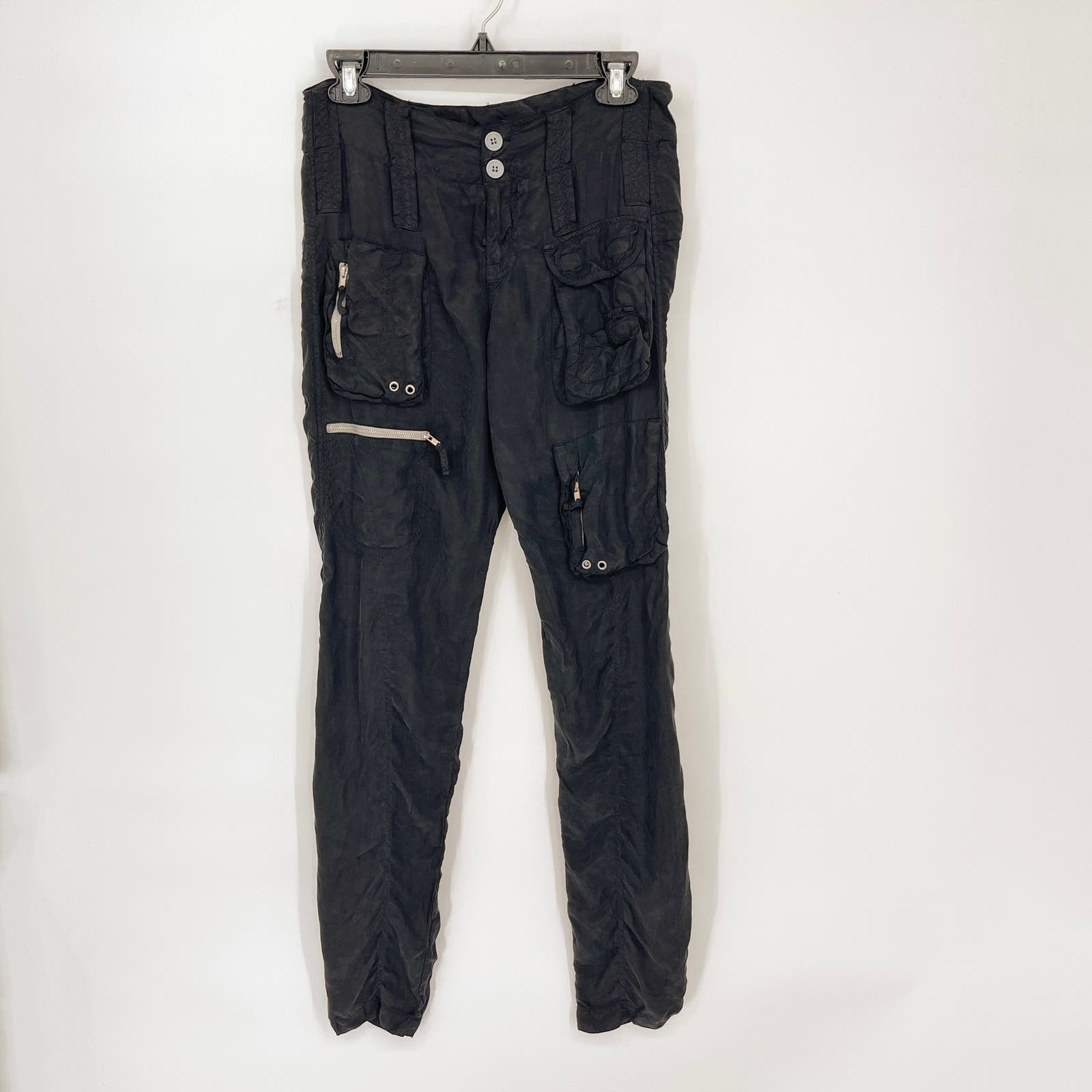 image of Pete & Greta By Johnny Was Y2K Cargo Pants New Size S/6 Black, Women's