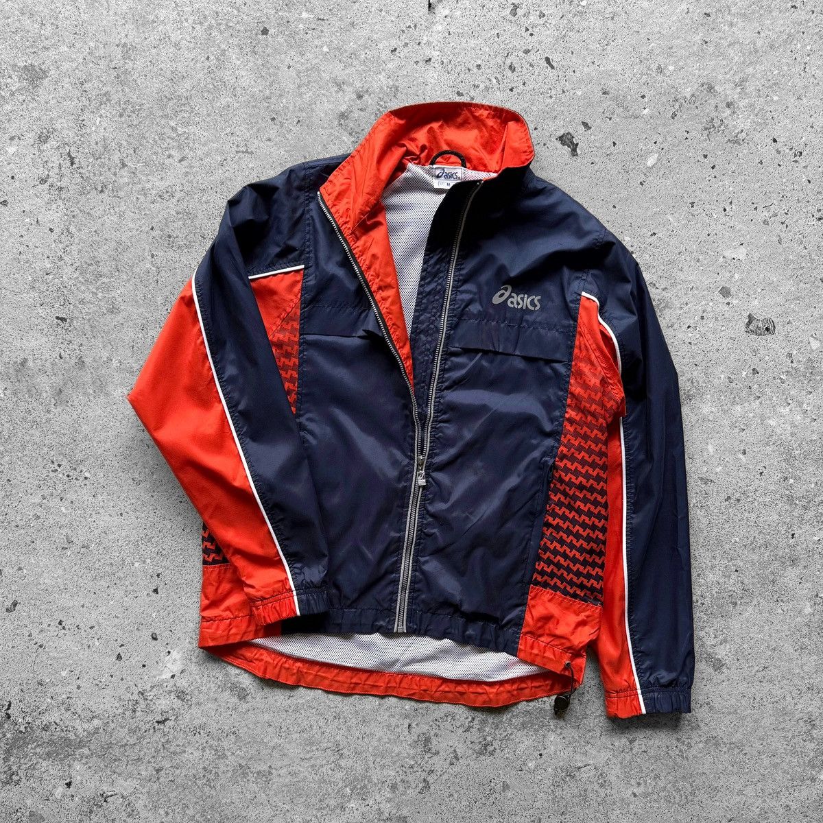Asics × Vintage Asics Womens Vintage Full Zip Windbreaker Jacket Pockets Size M / US 6-8 / IT 42-44 - 1 Thumbnail