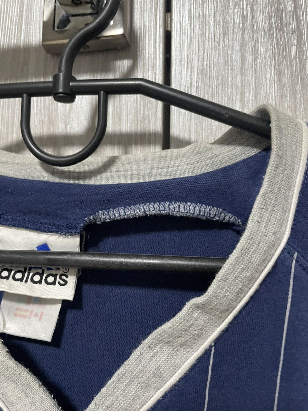 Adidas × MLB × New York Yankees Vintage 90s Adidas New York Yankees Baseball Button Jersey Size US L / EU 52-54 / 3 - 11 Thumbnail