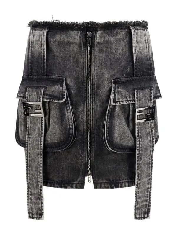 Fendi o1loc1c0824 Skirt in Almond Size 30" / US 8 / IT 44 - 1 Preview