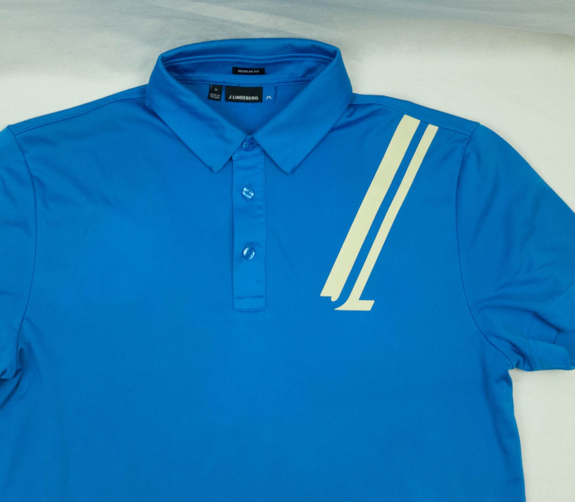 J.Lindeberg J.Lindeberg mens polo top polyester size M-L ( LABEL M) vgc Size US M / EU 48-50 / 2 - 4 Thumbnail