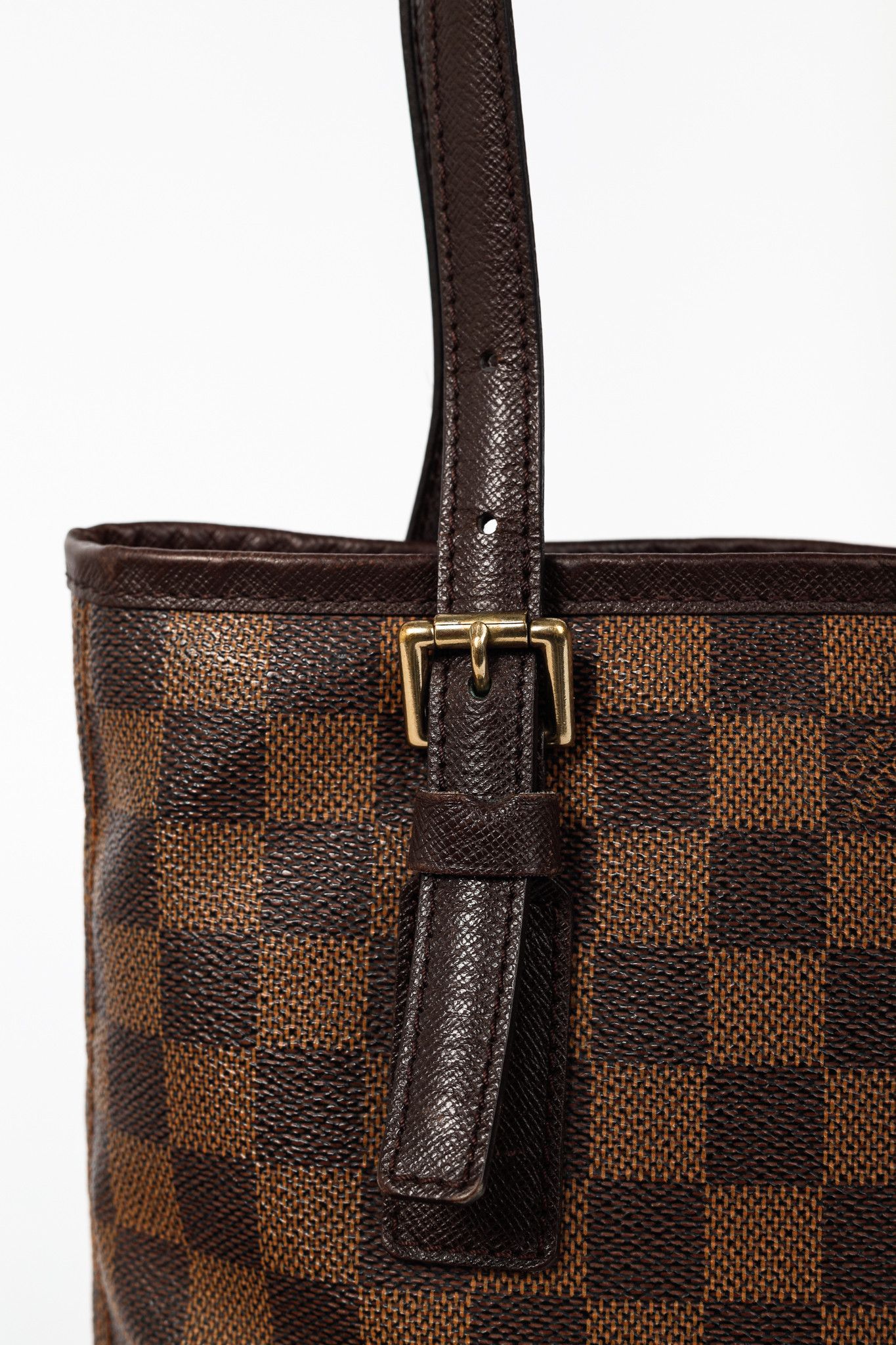 Louis Vuitton Louis Vuitton Marais Damier Ebene Canvas Bucket Bag Size ONE SIZE - 7 Thumbnail