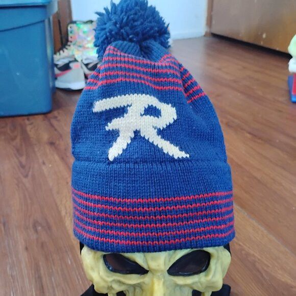 Other Vintage Snowear Striped Wool Pom Winter Beanie Hat Size ONE SIZE - 1 Thumbnail