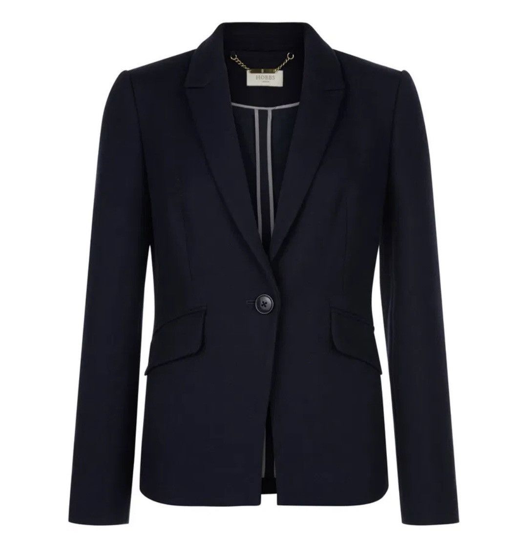 Hobbs London HOBBS London Gabi Jacket Navy | New with Tags Size M / US 6-8 / IT 42-44 - 6 Thumbnail