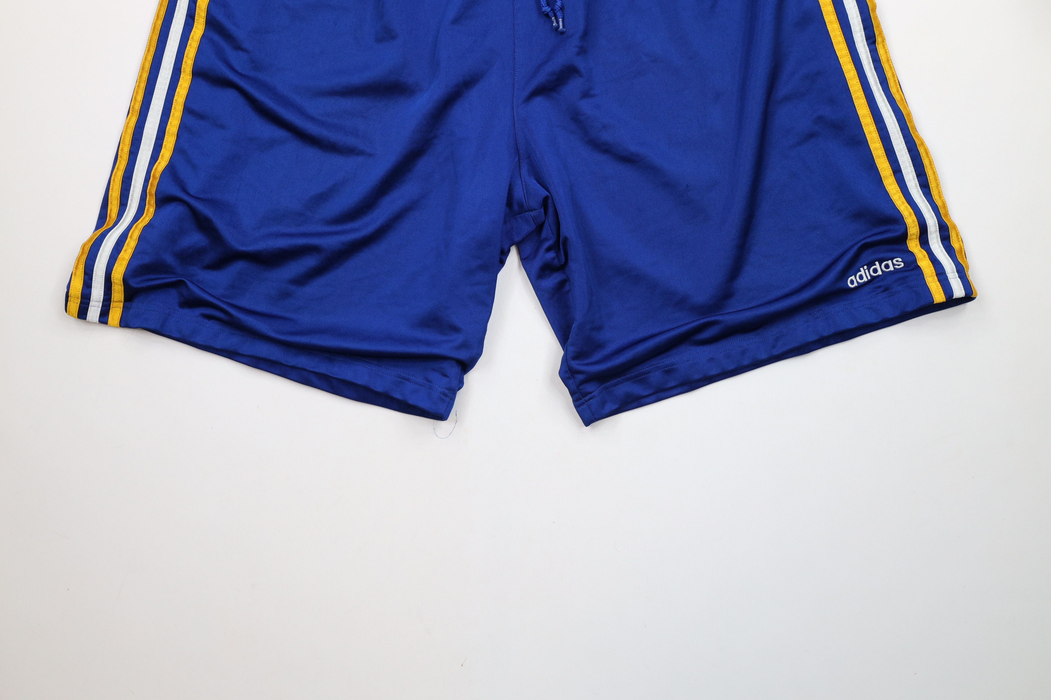 Adidas × Vintage Vintage Y2K Adidas Heavyweight Basketball Shorts Blue Size US 38 / EU 54 - 4 Thumbnail