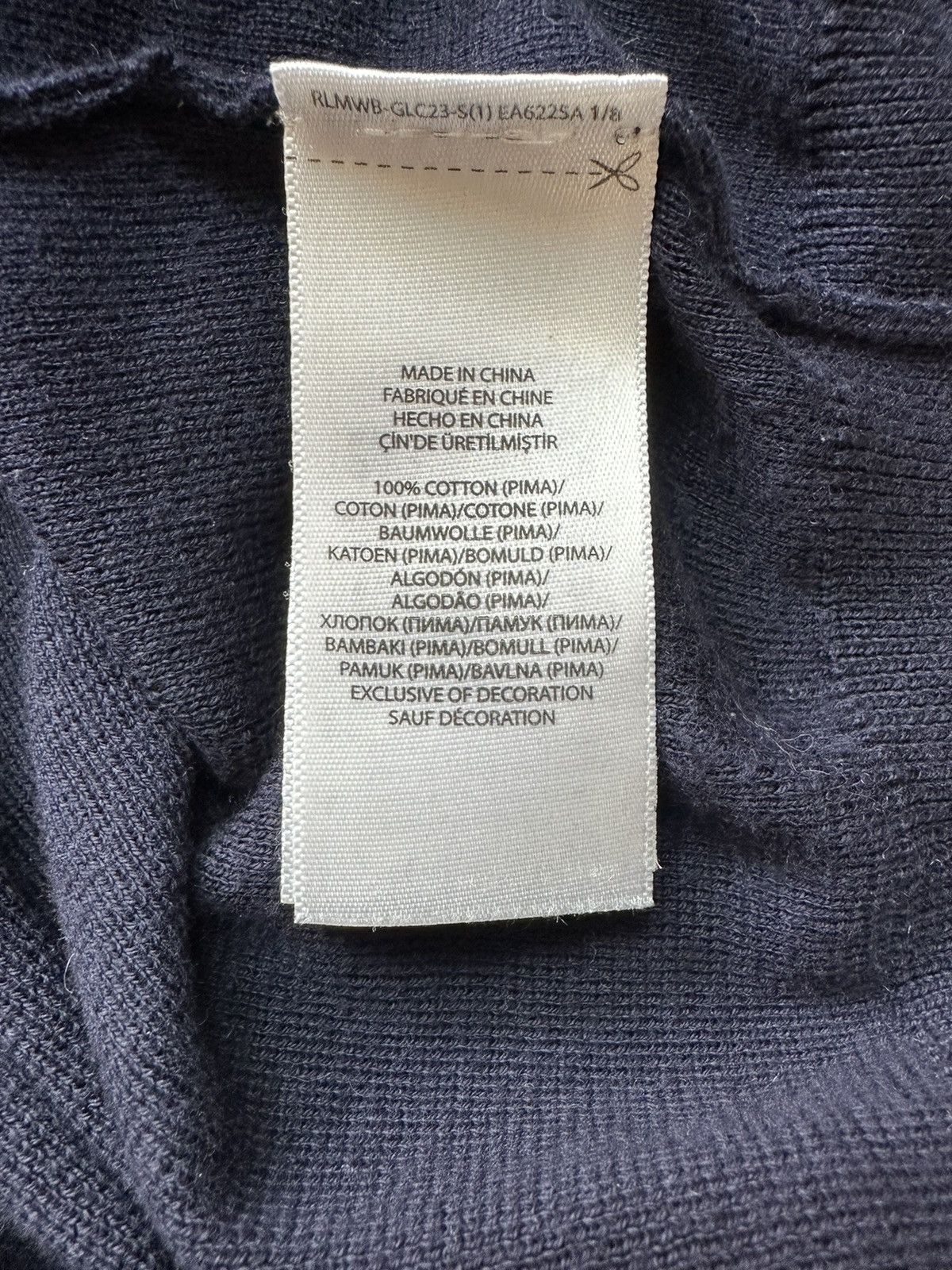 Ralph Lauren Sweater Polo Ralph Lauren pima cotton navy blue Size US XL / EU 56 / 4 - 8 Thumbnail