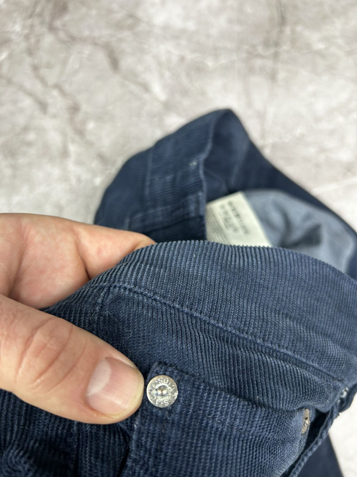 Acne Studios Acne Studios Skin 5 Cord Navy Velvet Courduroy Pants Size US 32 / EU 48 - 6 Thumbnail