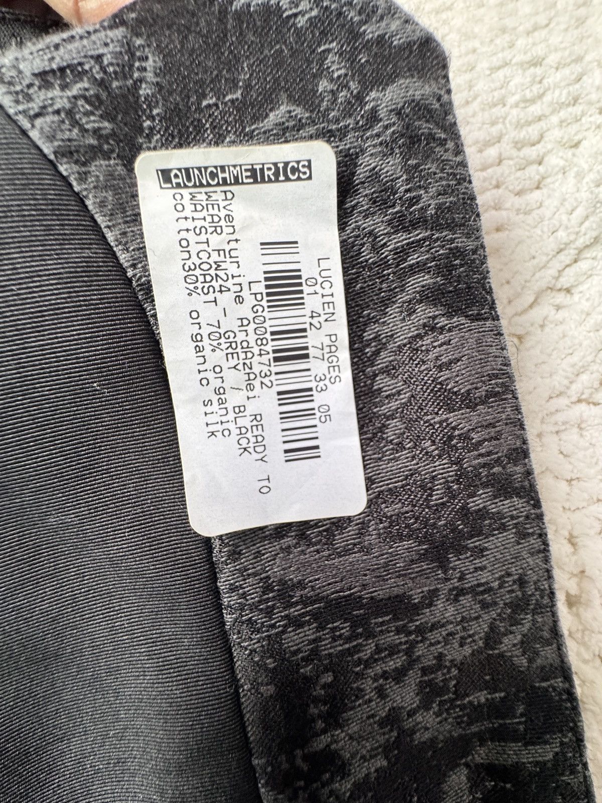 Other Ardazaei Aventurine FW24 Grey/Black Organic Cotton & Silk Size ONE SIZE - 2 Thumbnail