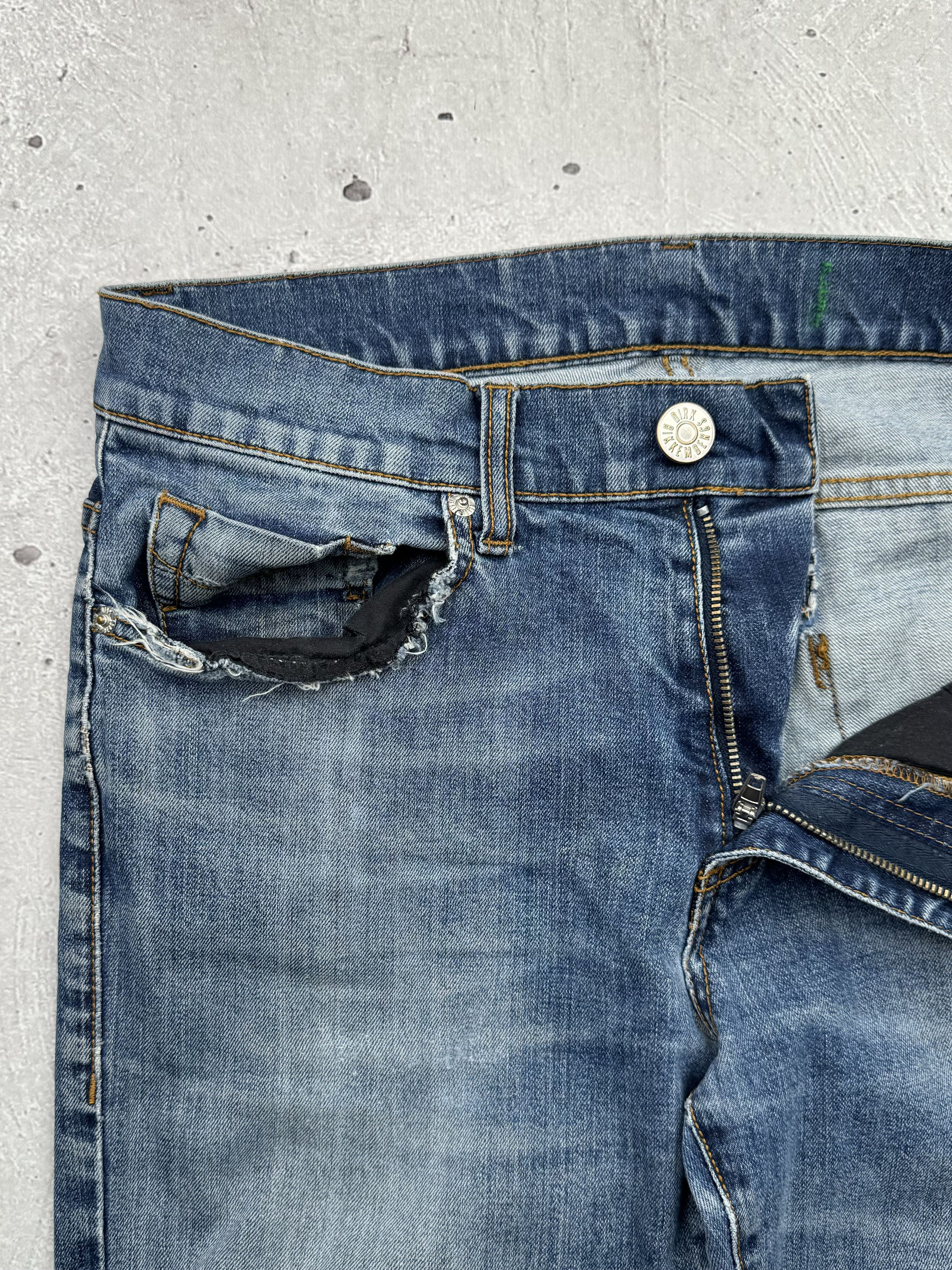 Dirk Bikkembergs × Japanese Brand × Vintage Dirk Bikkembergs Vintage Ripped Jeans Size US 30 / EU 46 - 5 Thumbnail