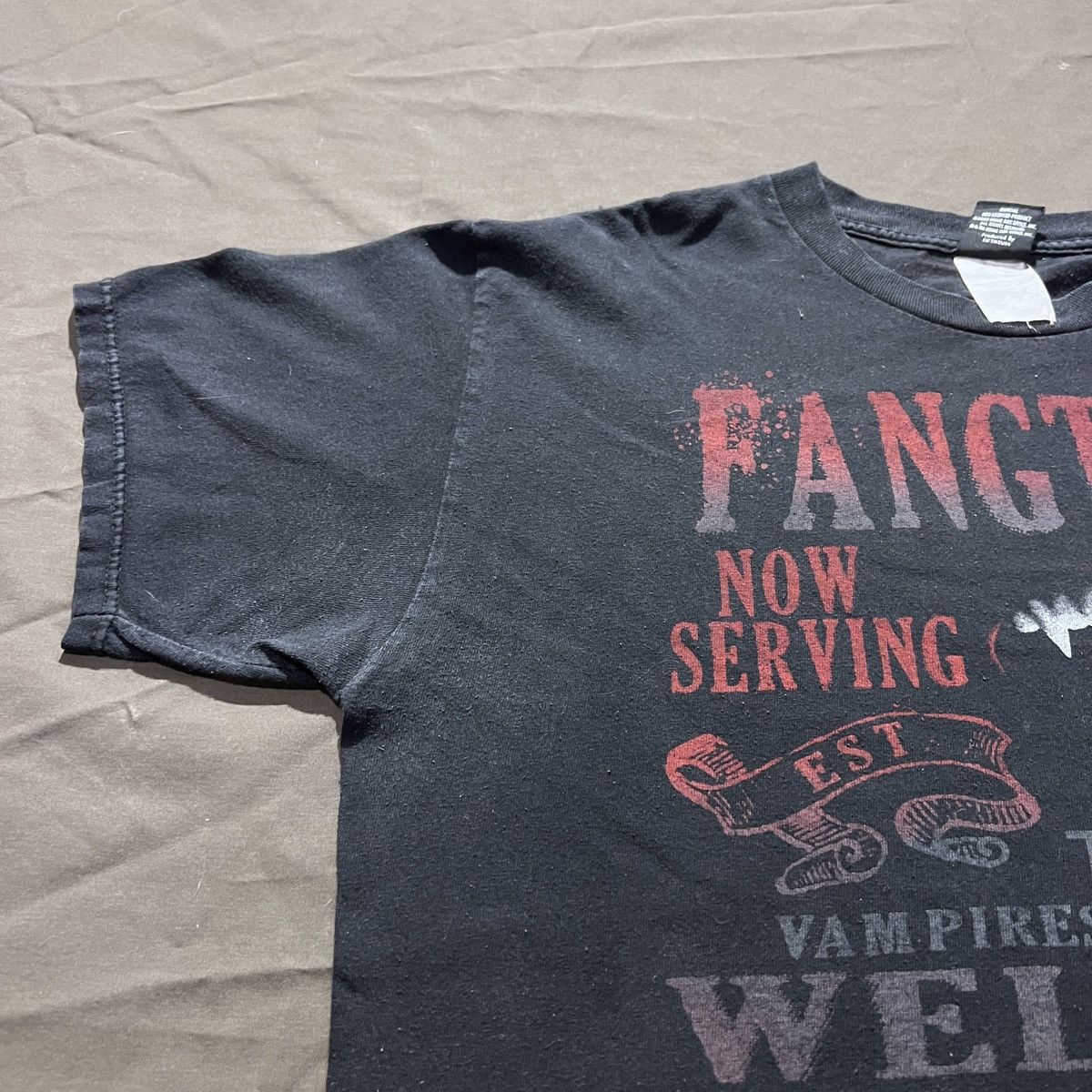Vintage Y2K True Blood horror HBO series movie Tee XL Faded