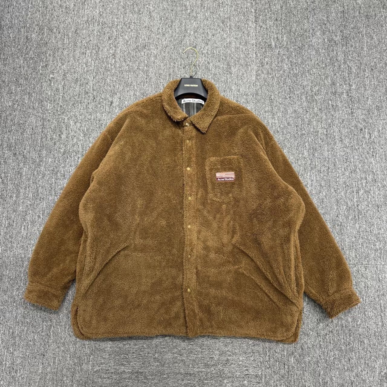 Acne Studios brown teddy coat from Acne Studios Size US XXL / EU 58 / 5 - 1 Thumbnail