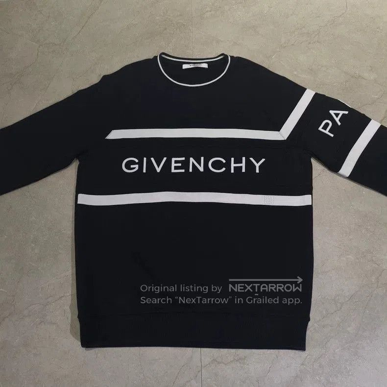 Givenchy Givenchy Black Logo Sweatshirt . Size US L / EU 52-54 / 3 - 1 Thumbnail