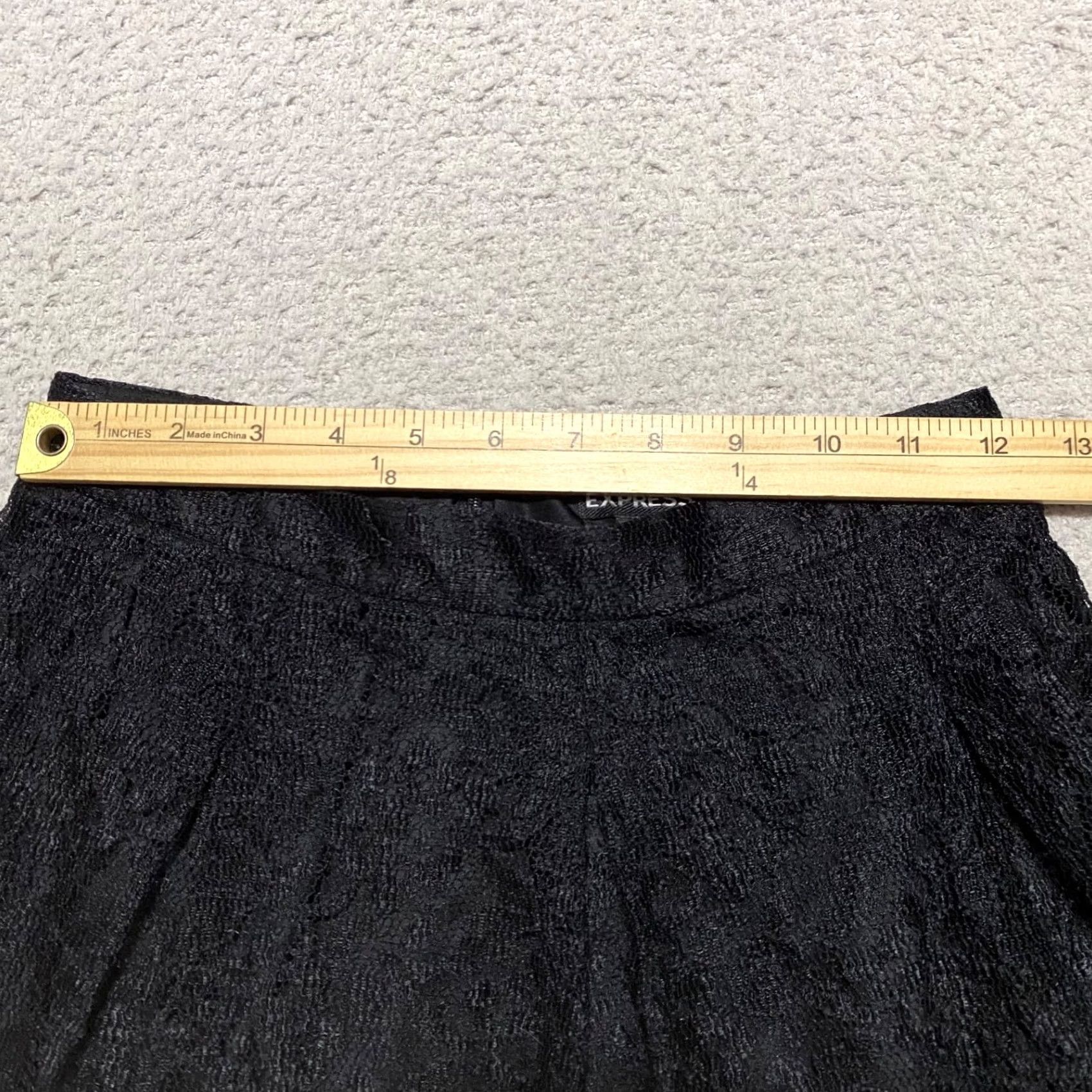 Express Express Skirt Womens sz 4 Black Lace A-Line Lined Whimsigoth Romance Size 27" / US 4 / IT 40 - 7 Thumbnail