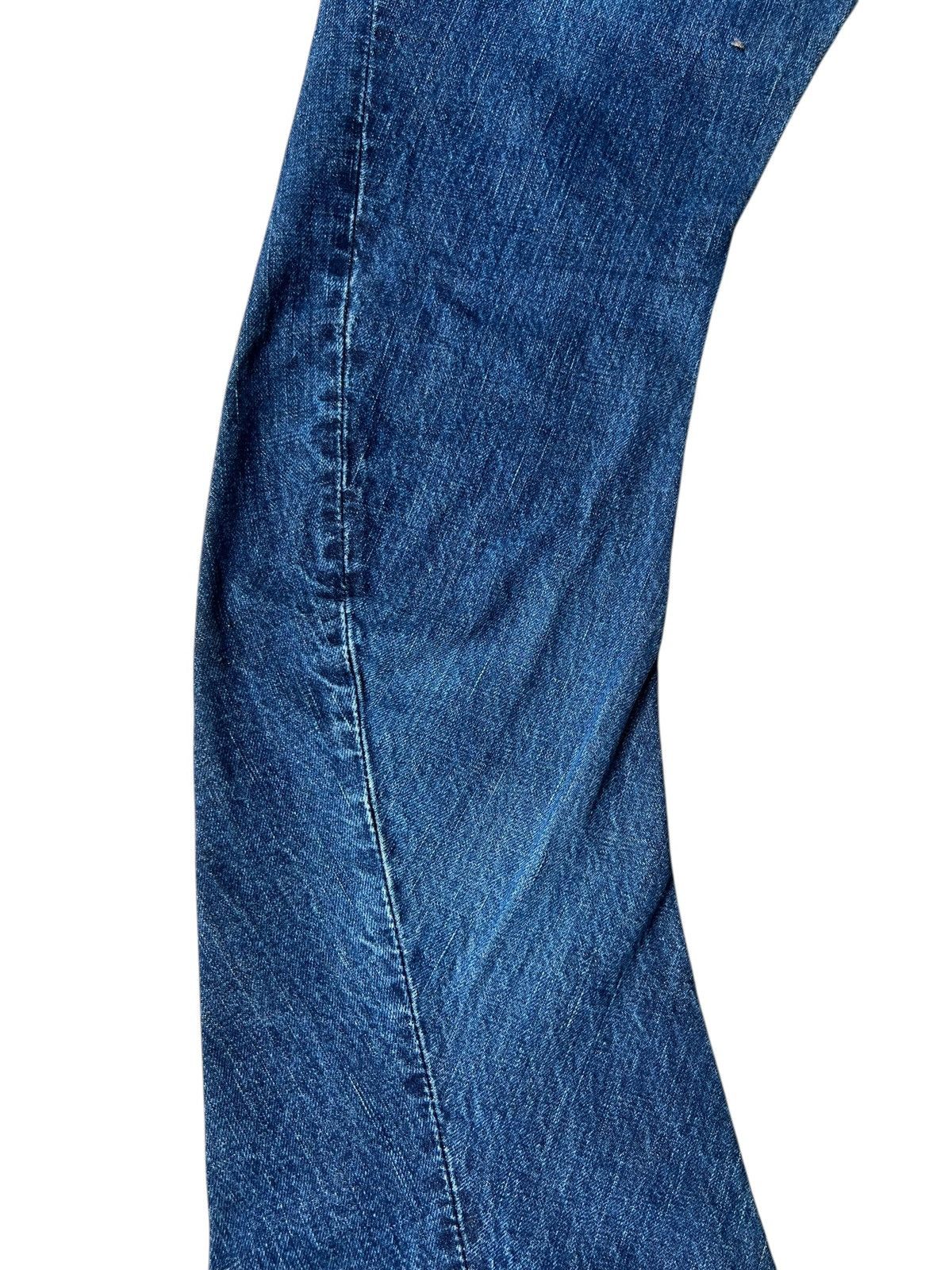 wjk WJK Curve Leg Distressed Aging Mud Denim Bootcut Jeans Size US 31 - 17 Thumbnail