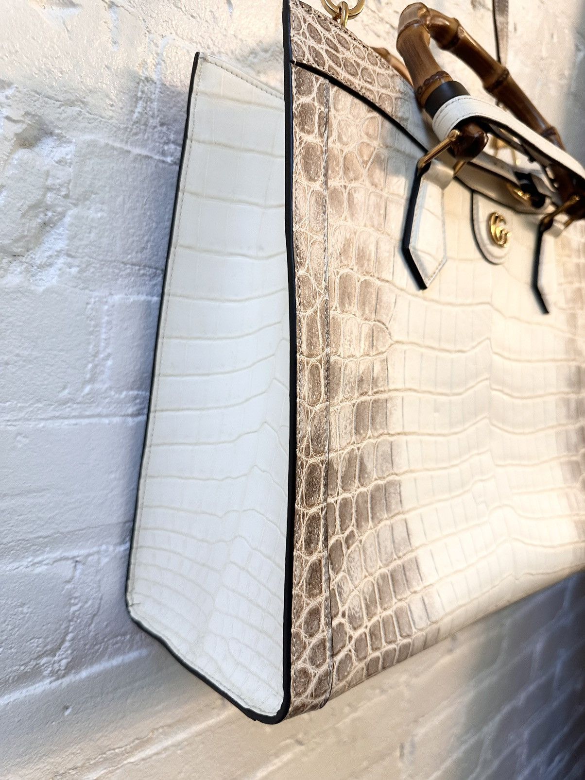 Gucci GUCCI DIANA HIMALAYAN CROCODILE BAG XL RARE Size ONE SIZE - 4 Thumbnail