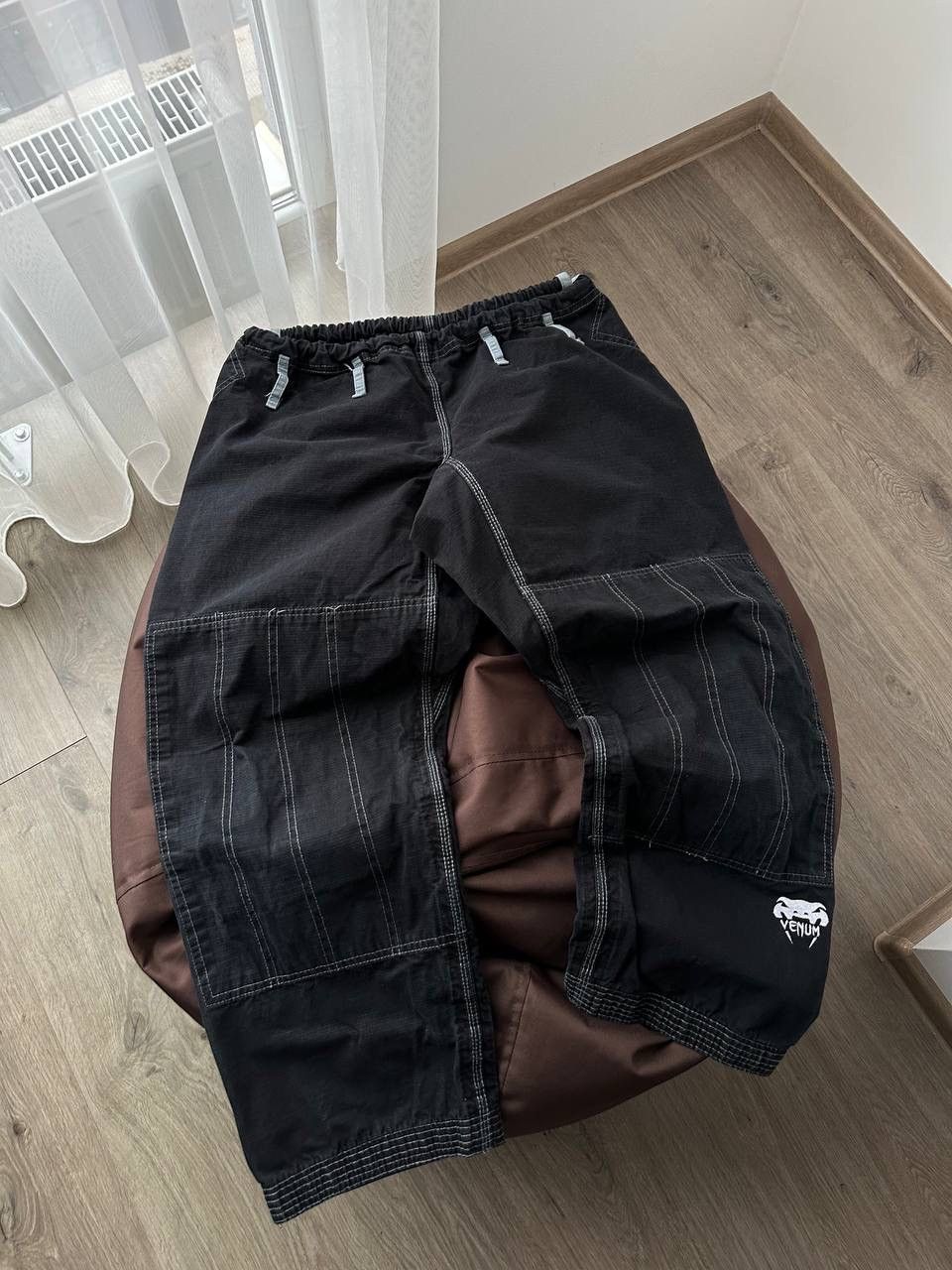 Japanese Brand × Vintage Vintage Venum UFC Training Black Big Logo Japanese Pants Size US 32 / EU 48 - 12 Thumbnail