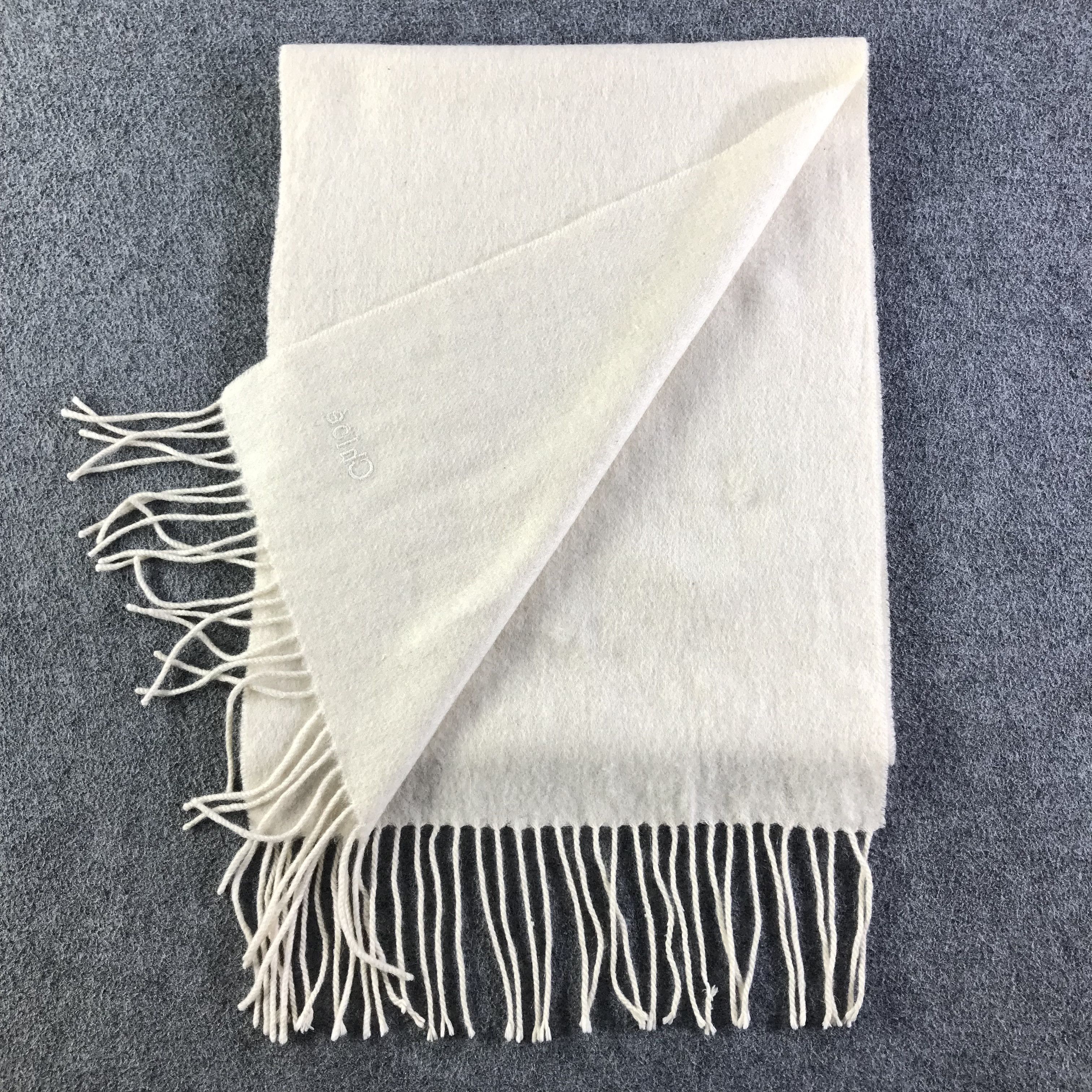 Chloe × Vintage Chloe Cashmere Scarf / Muffler / Neckwear SS1489 Size ONE SIZE - 5 Thumbnail