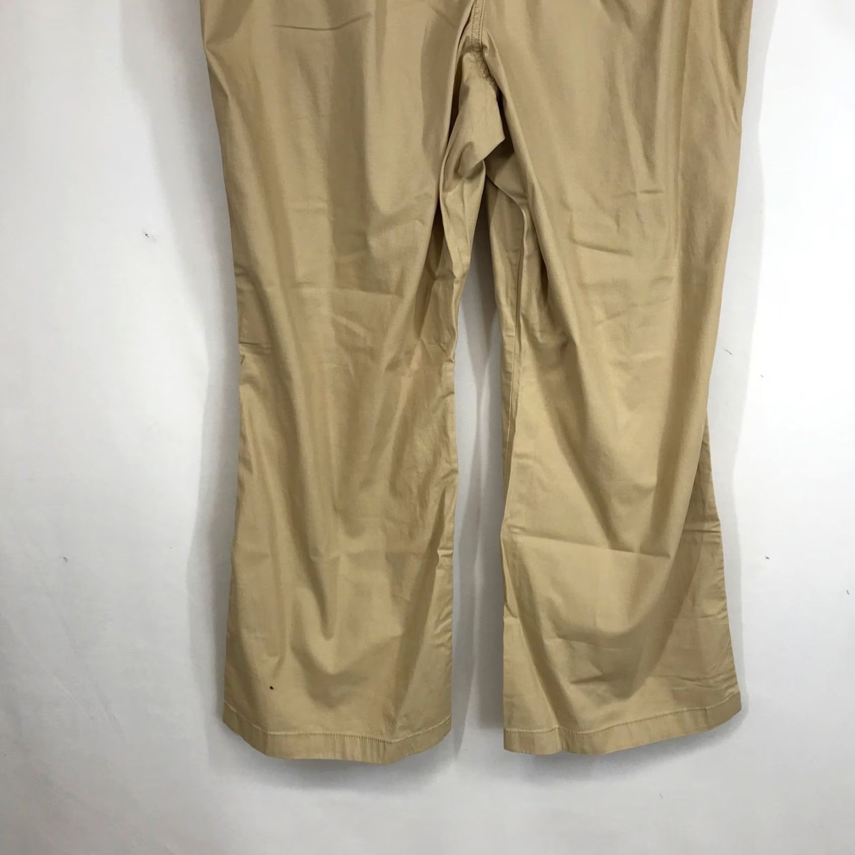 Vintage LL Bean Womens Tan Favorite Fit Elastic Waist Drawstring Pant Casual Comfort 22W Size 40" / US 18 - 6 Thumbnail