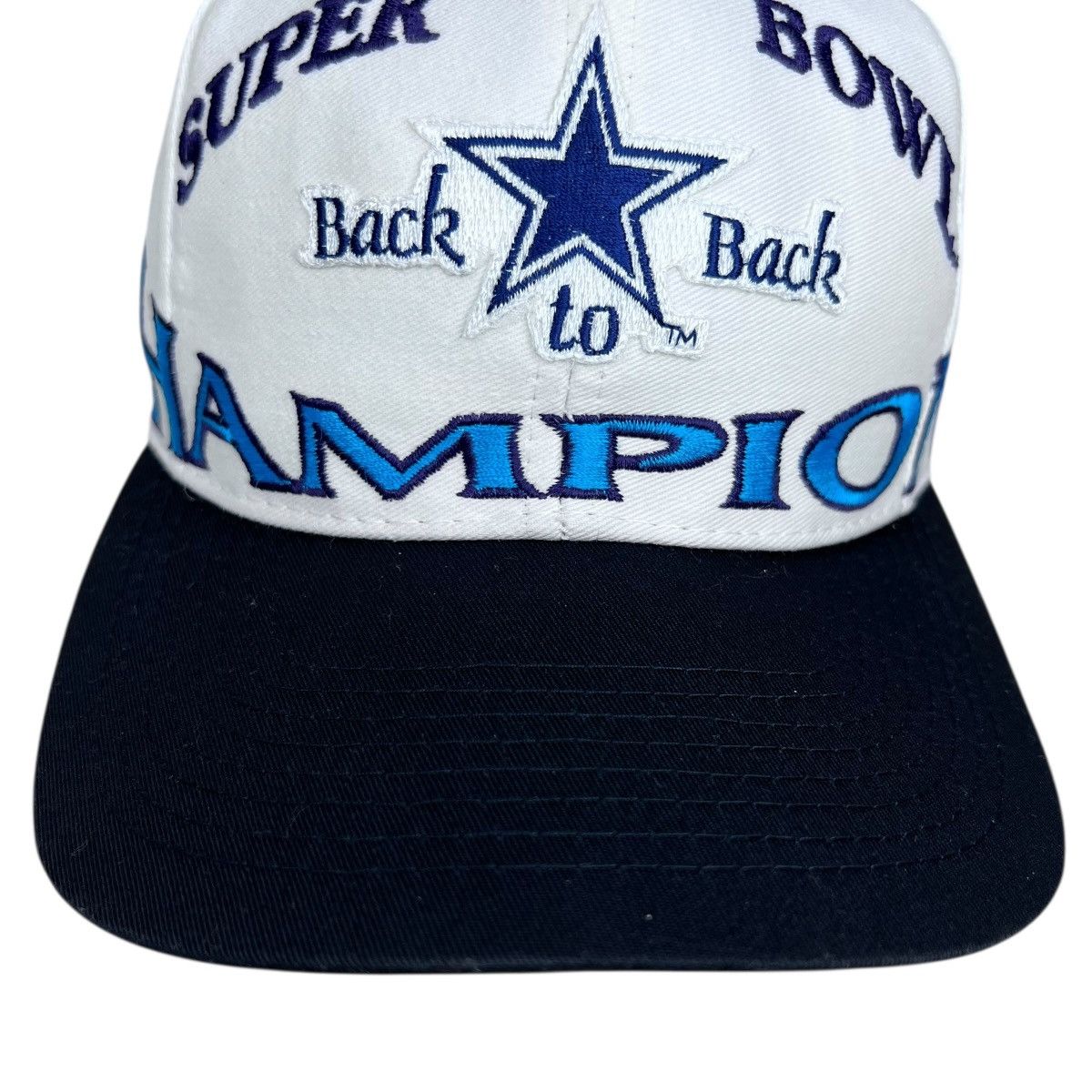 Logo 7 Vintage 1994 Cowboys Super Bowl XXVIII Champions Snapback Size ONE SIZE - 2 Thumbnail