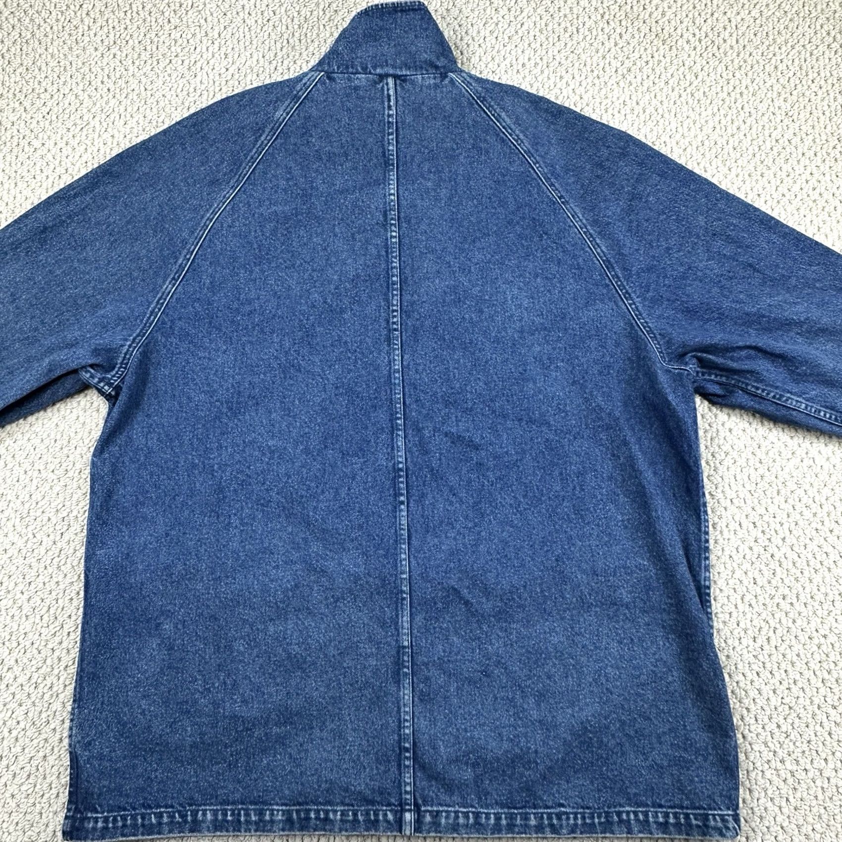 Gap VINTAGE Gap Denim Jacket Oversized Fit Blue 90s Jacket Mens L Blue Denim Jacket with Snap Closure Outer Shell Only Size US L / EU 52-54 / 3 - 2 Thumbnail