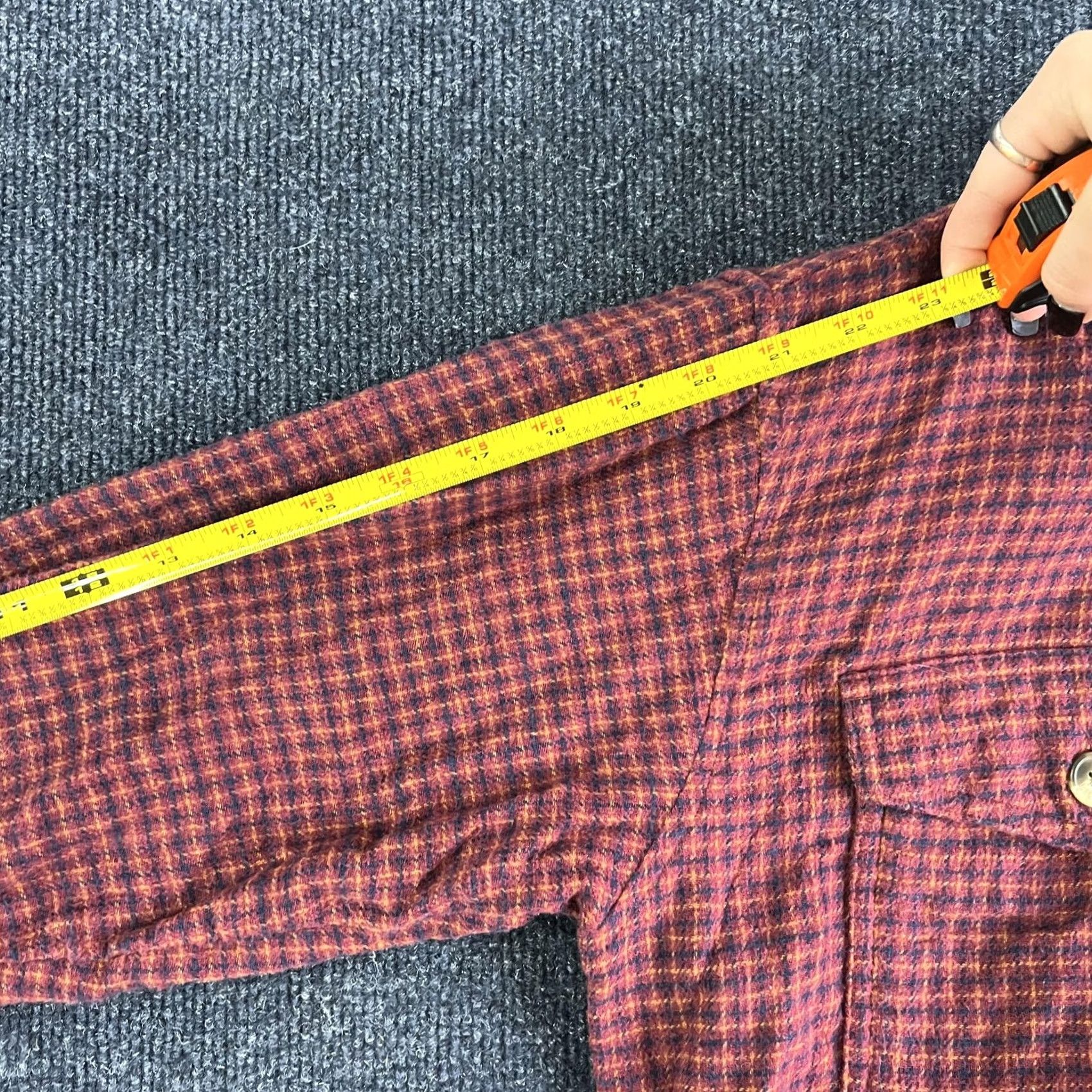 American Eagle Outfitters VINTAGE American Eagle Outfitters Button-Up Shirt Womens Large Red Plaid Flannel Cropped Size L / US 10 / IT 46 - 7 Thumbnail
