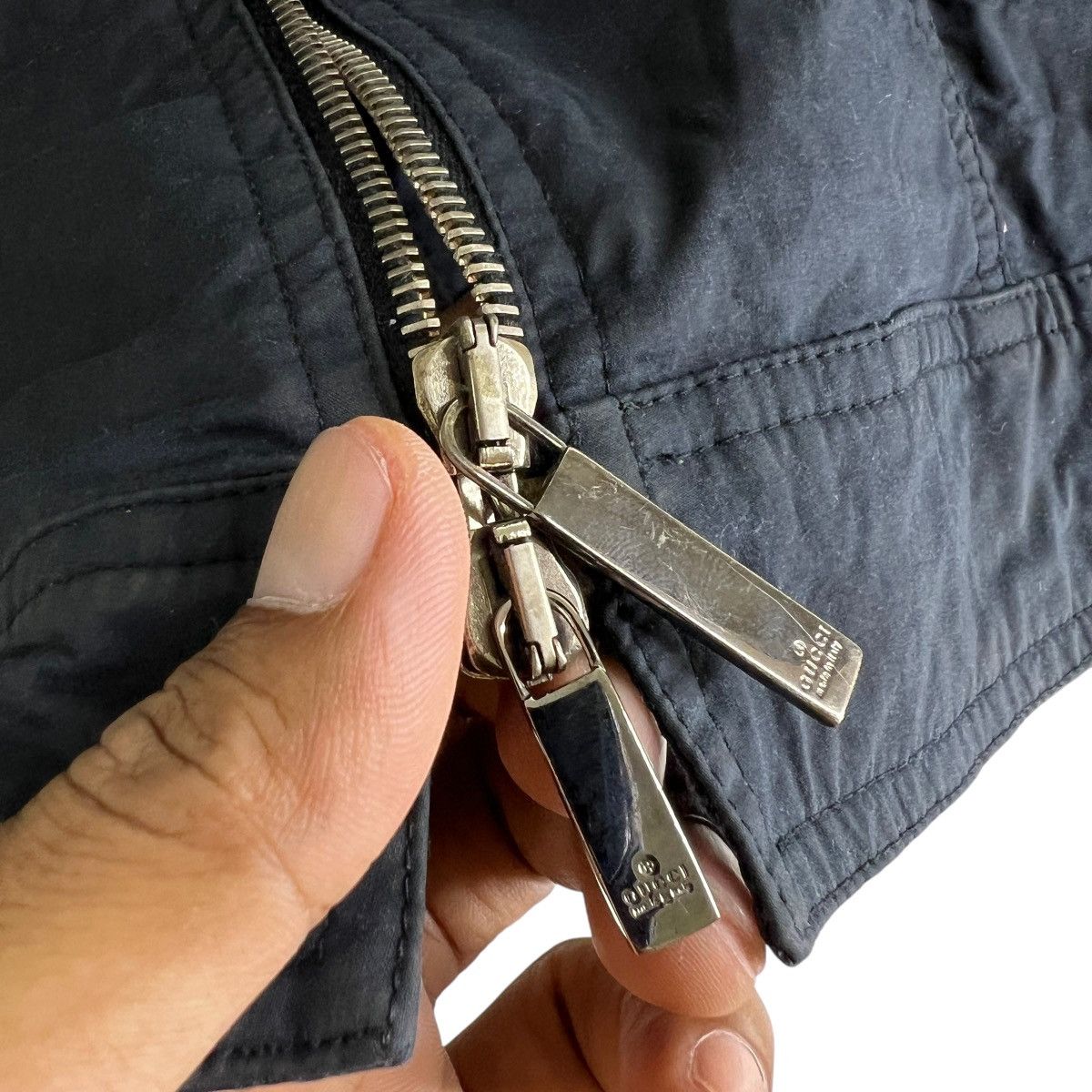 Gucci 💥 Gucci Zipper Rider Moto Jacket Made In italy size 40 Size S / US 4 / IT 40 - 10 Thumbnail
