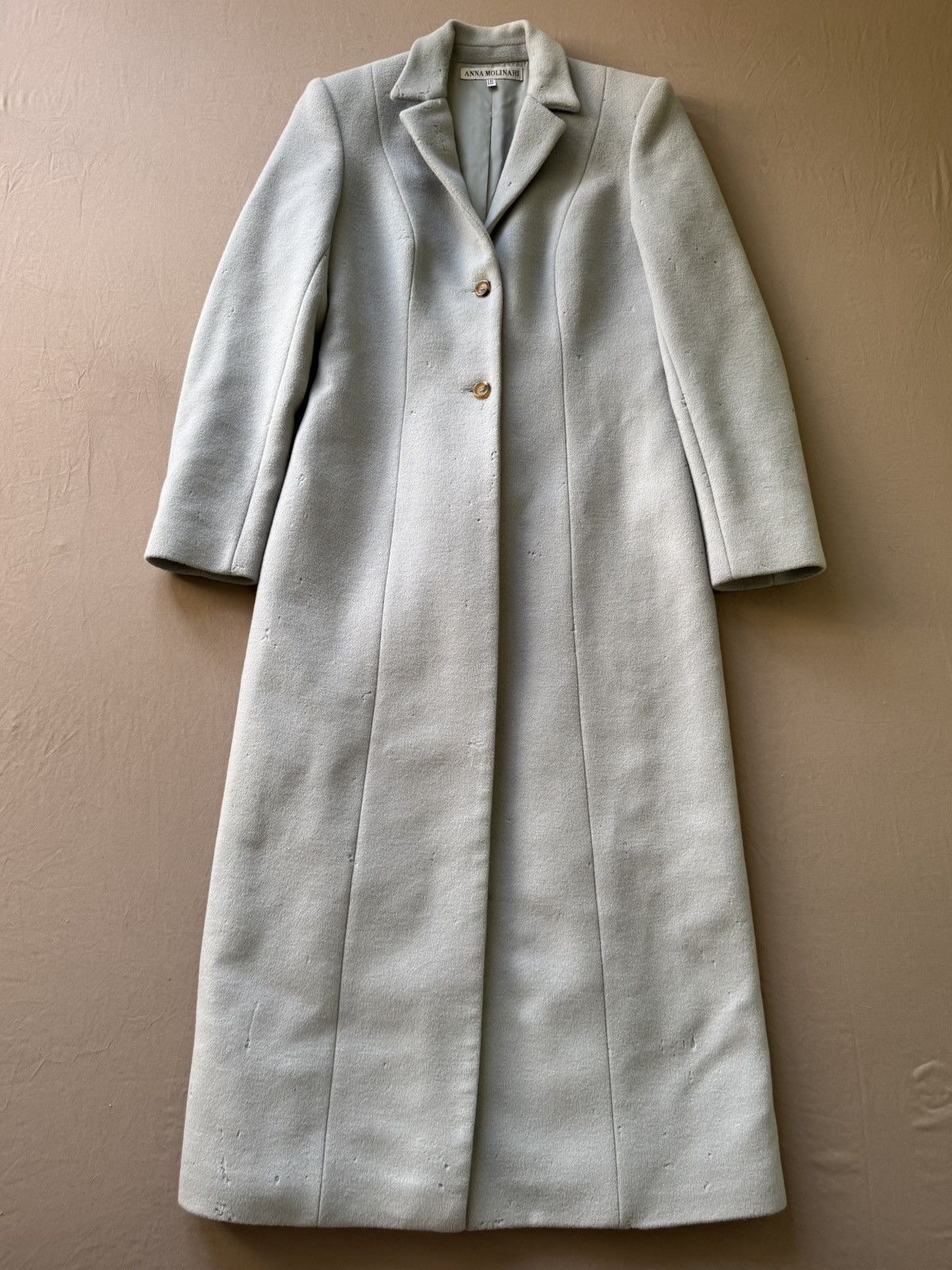 Anna Molinari Vintage Anna Molinari Single Breasted Cashmere Wool Coat Size S / US 4 / IT 40 - 1 Thumbnail