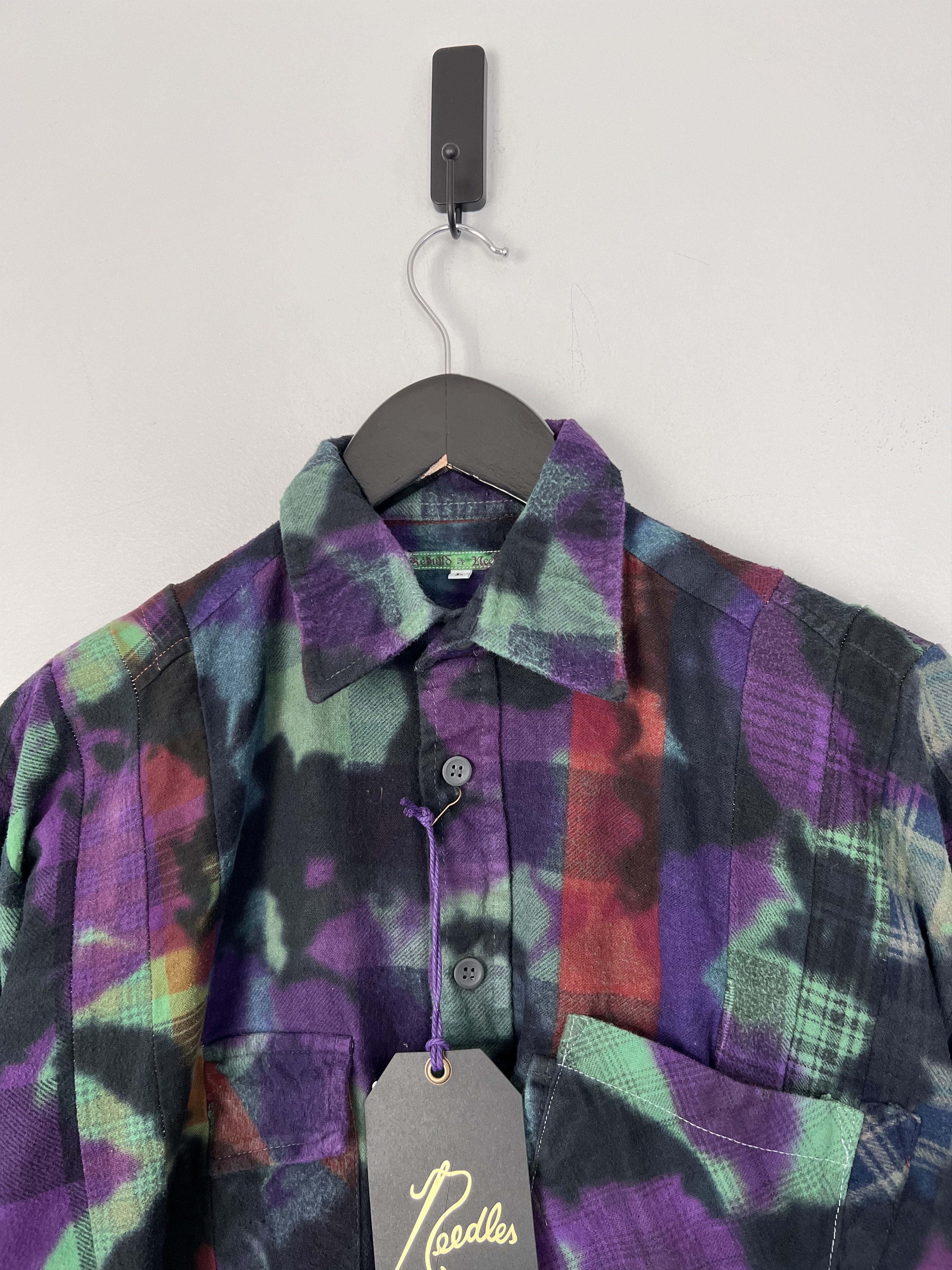 Needles Needles Rebuild 7 Cuts Flannel in Tie Dye Size US L / EU 52-54 / 3 - 2 Thumbnail