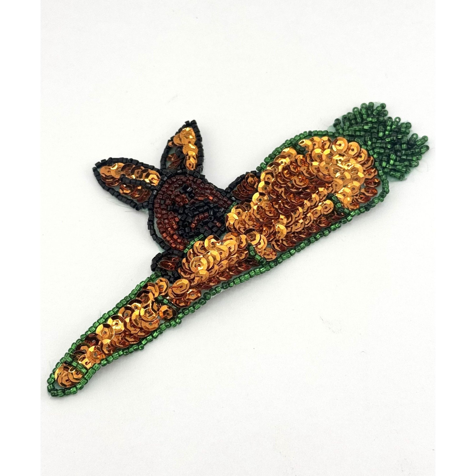 Vintage Vintage Sequin Beaded Applique Embroidered Patch Sew On East Size ONE SIZE - 3 Thumbnail