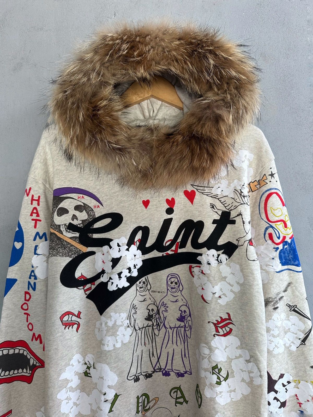 Beauty Beast × Hysteric Glamour × Japanese Brand Japanese Fur Hoodie Hbat Saint full art Size US L / EU 52-54 / 3 - 3 Thumbnail