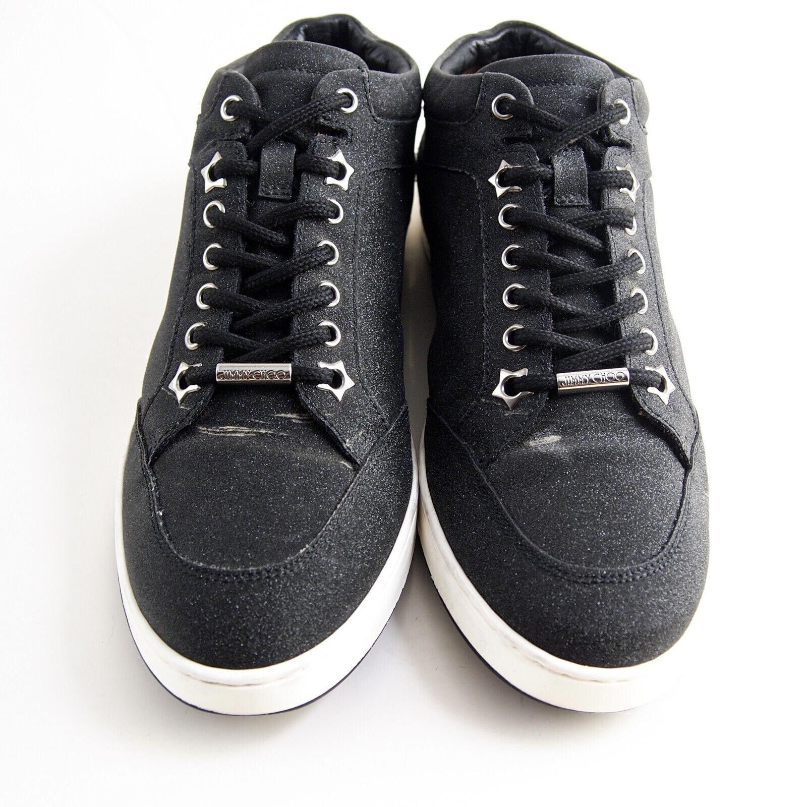 Jimmy Choo Jimmy Choo Sneakers Gray Glitter Womens EU 38.5 US 8.5 Size US 8.5 / IT 38.5 - 4 Thumbnail
