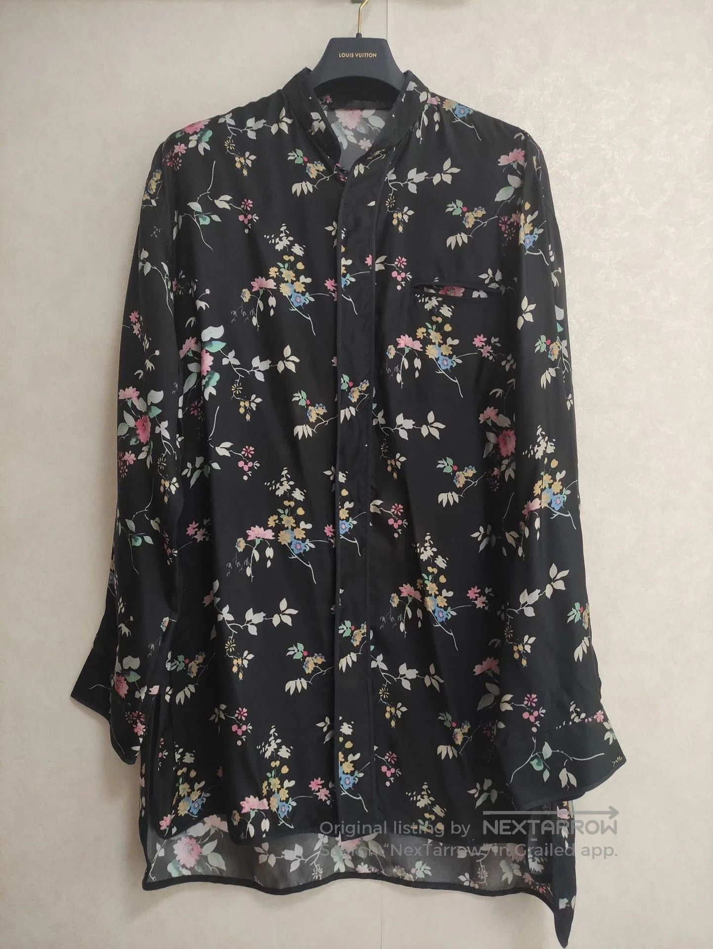 Haider Ackermann Haider Ackermann Runway Floral Black Shirt. Size US M / EU 48-50 / 2 - 1 Thumbnail